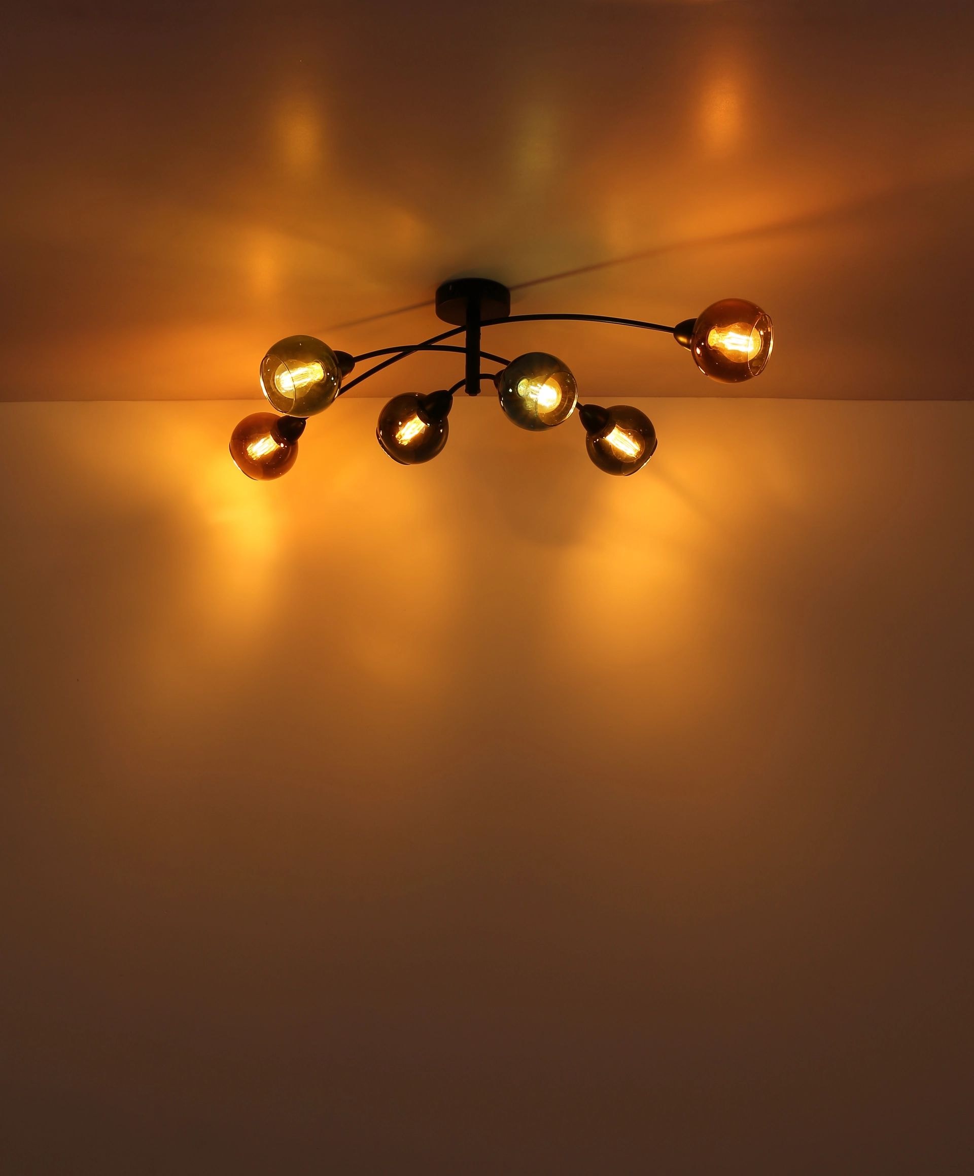 GLOBO LIGHTING LED Deckenleuchte »ZARLONA«, 4 flammig, Leuchtmittel E27 | ohne Leuchtmittel, perfekt für Räume wie das Wohnzimmer, Flur oder Esszimmer