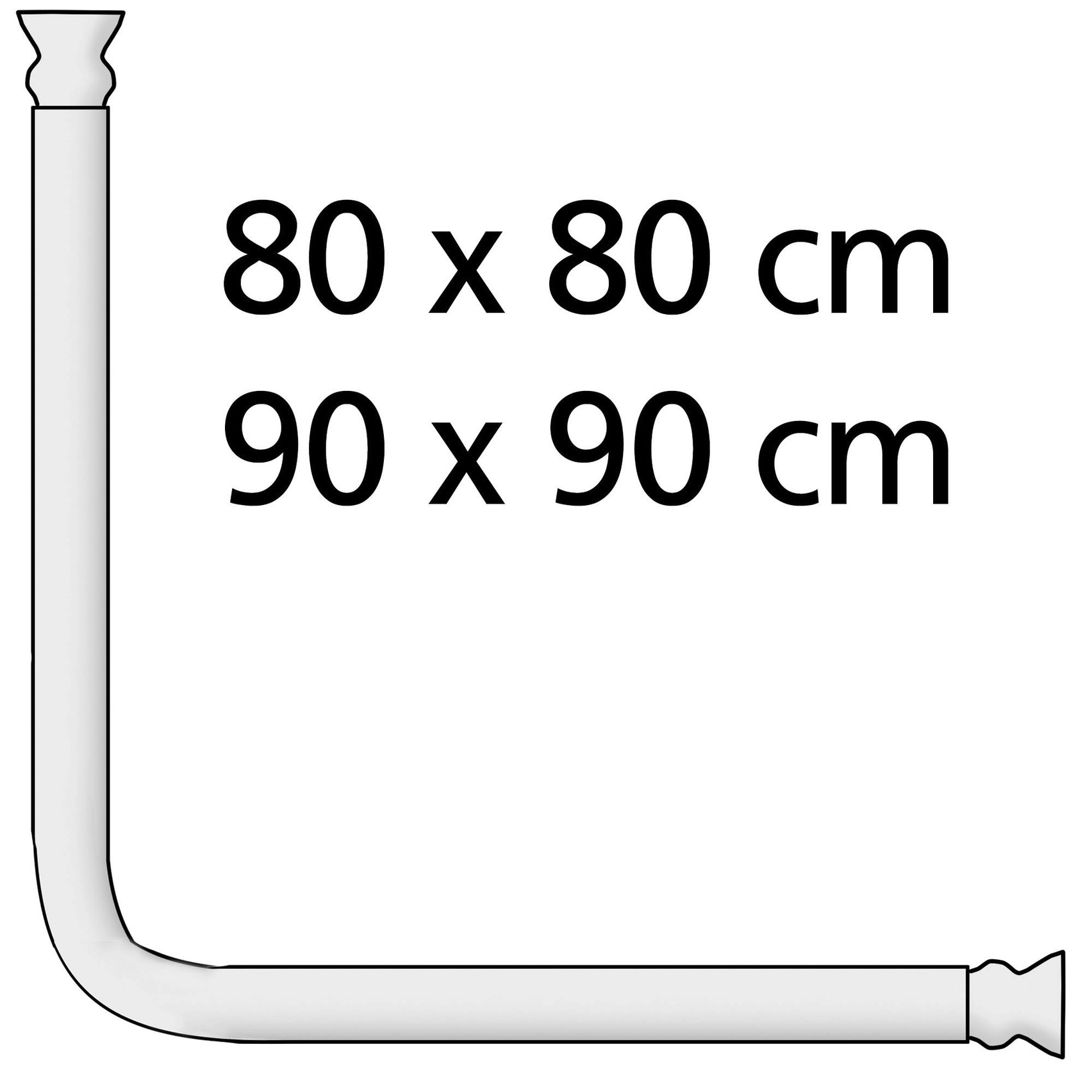 WENKO Duschvorhangstange »Universal«, Fixmaß, variabel