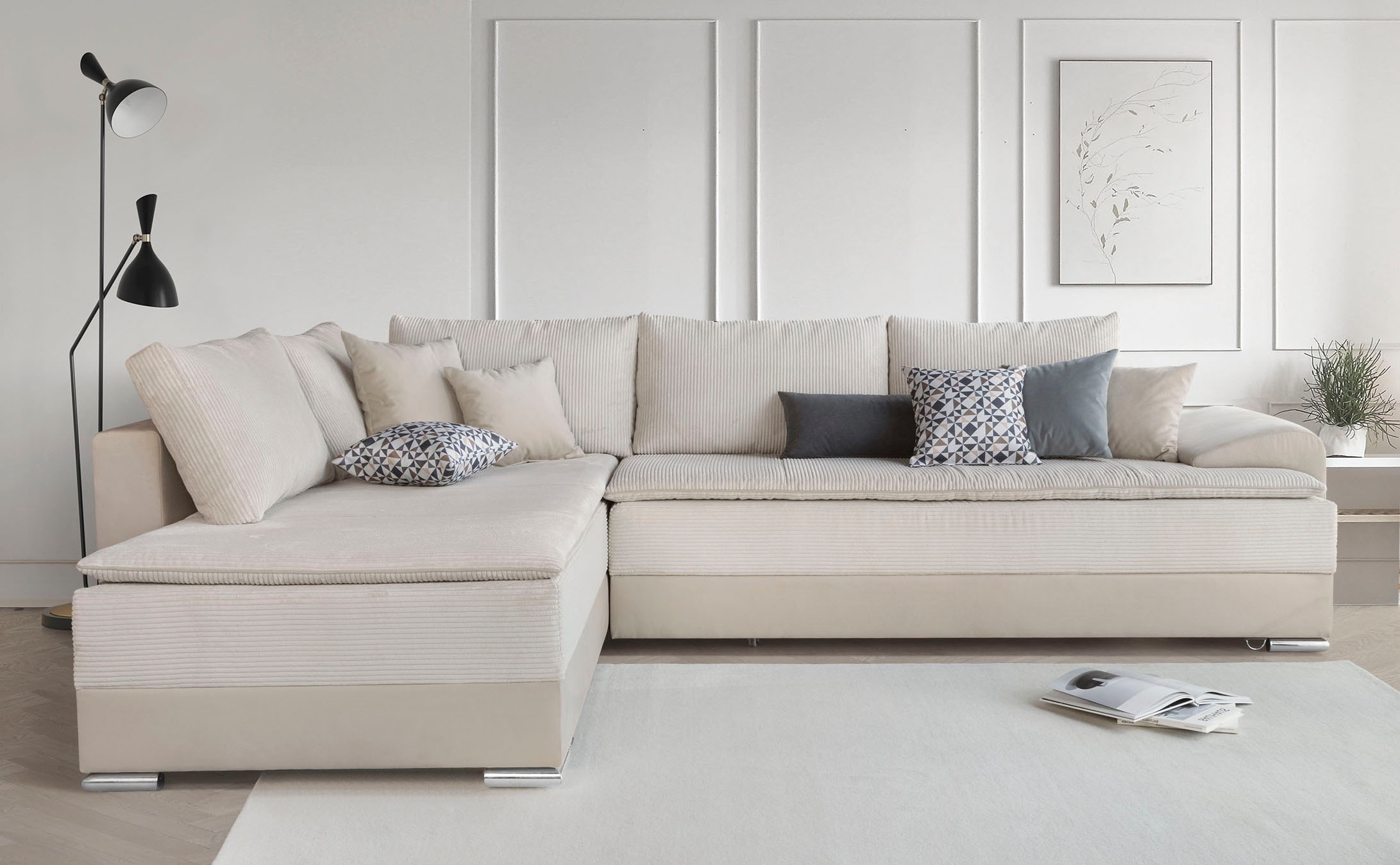INOSIGN Ecksofa »Boxspringbett Night & Day L-Form mit Dauer-Schlaffunktion günstig online kaufen
