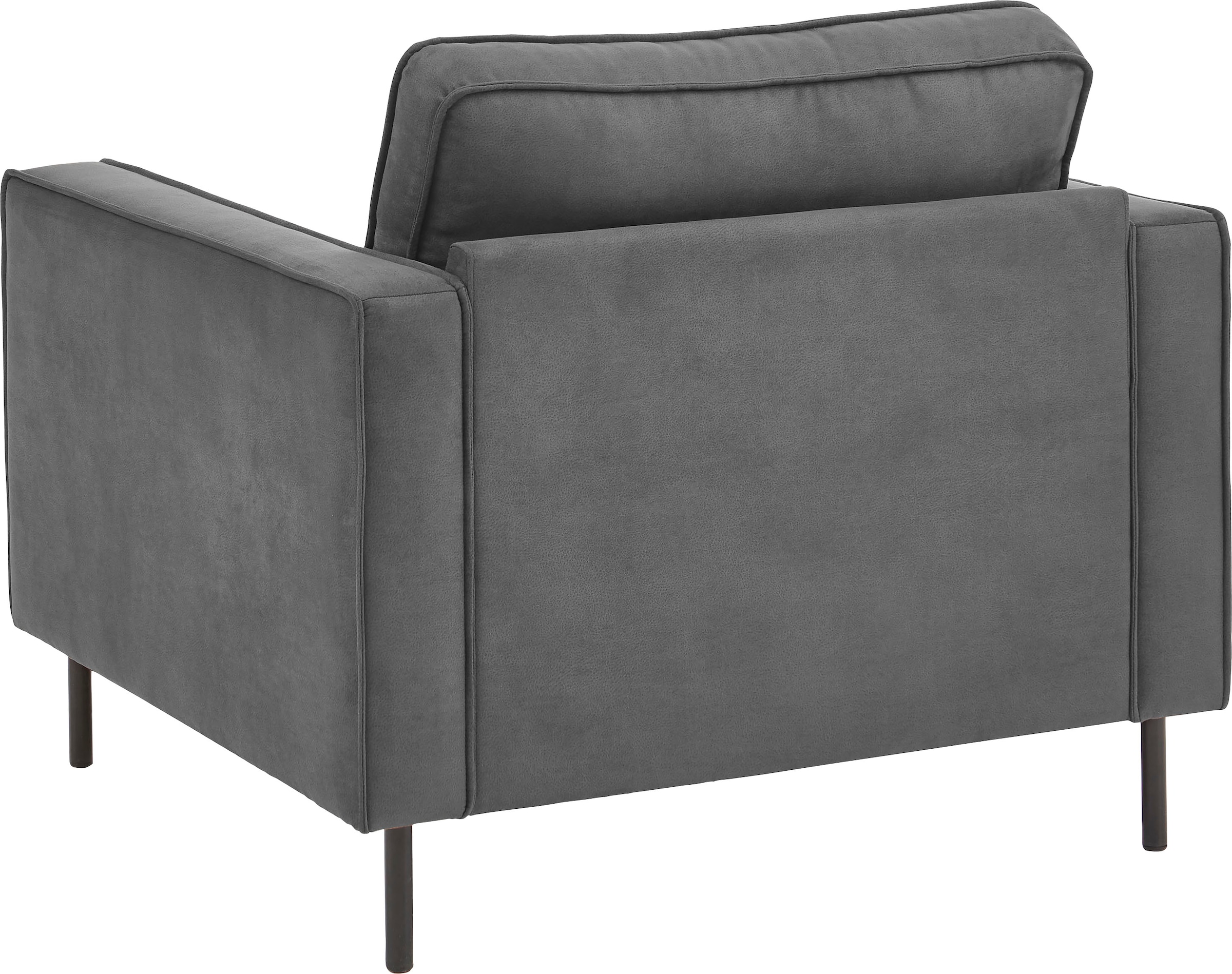 ATLANTIC home collection Sessel »Weston« im skandinavischem Stil, mit Wellenunterfederung