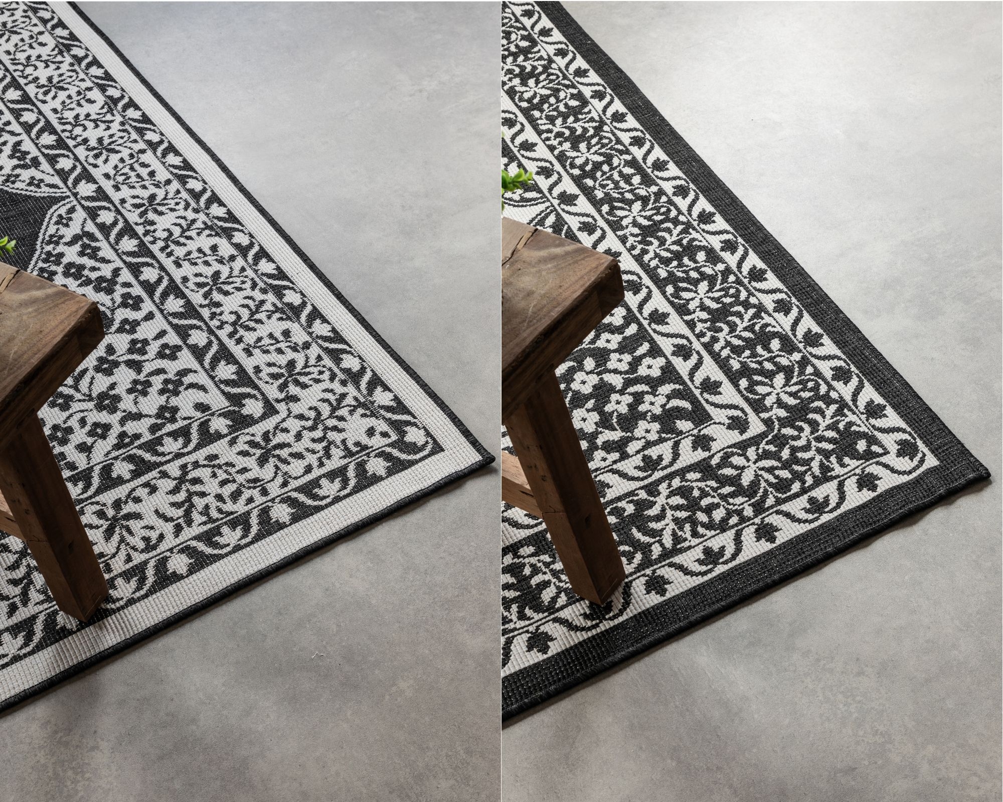 ELLE DECORATION Teppich »Meekly Wendeteppich«, rechteckig, 5 mm Höhe, Flachgewebe, In-& Outdoor, Modern, beidseitig, Balkon, Wohnzimmer