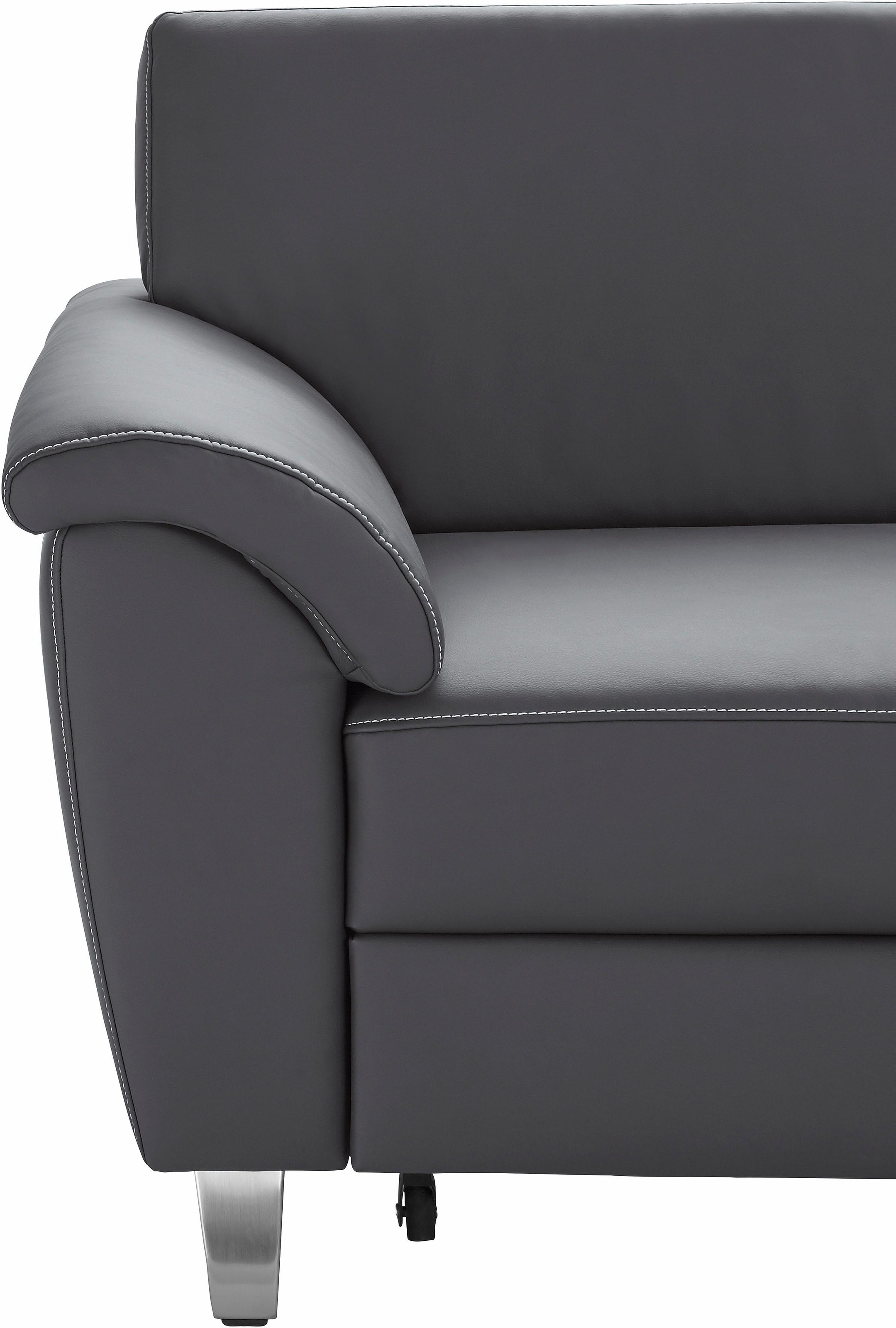 sit&more Ecksofa »Texel L-Form«, mit Federkern, wahlweise mit Bettfunktion und Bettkasten