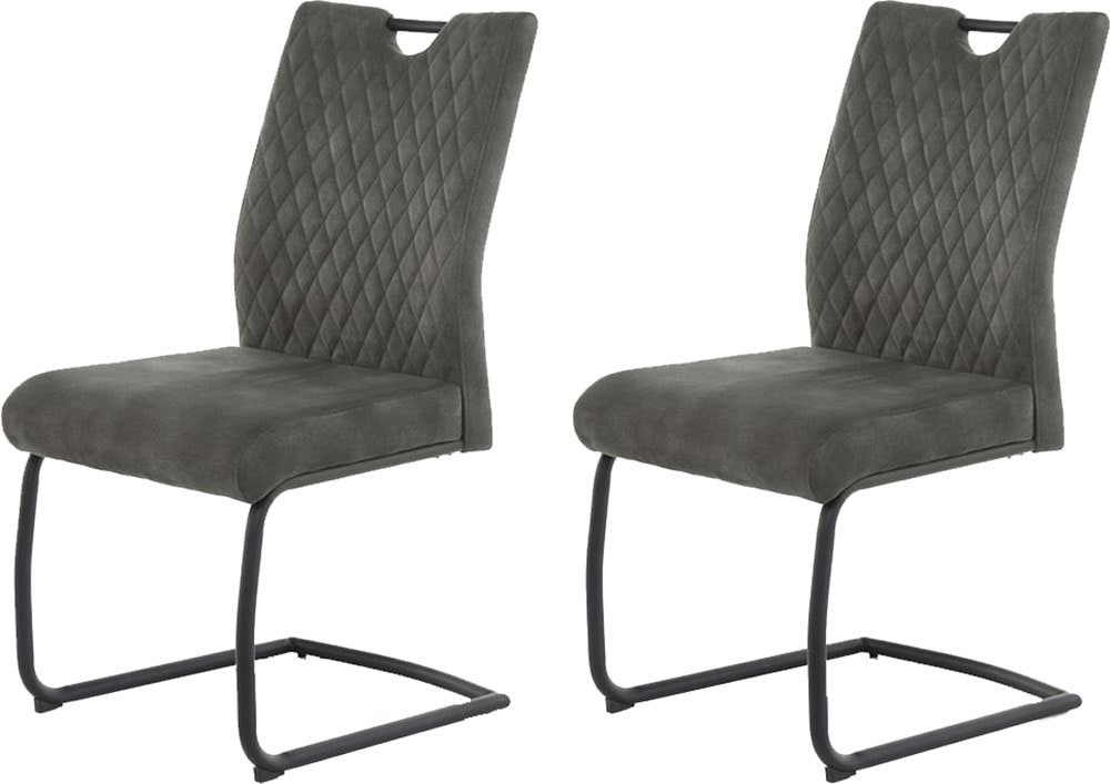 Jockenhöfer Gruppe Freischwinger »Bonnie«, (Set), 2 St., Microfaser, Bis 150kg belastbar, XL-Sitzbreite, praktischer Griff im Rücken