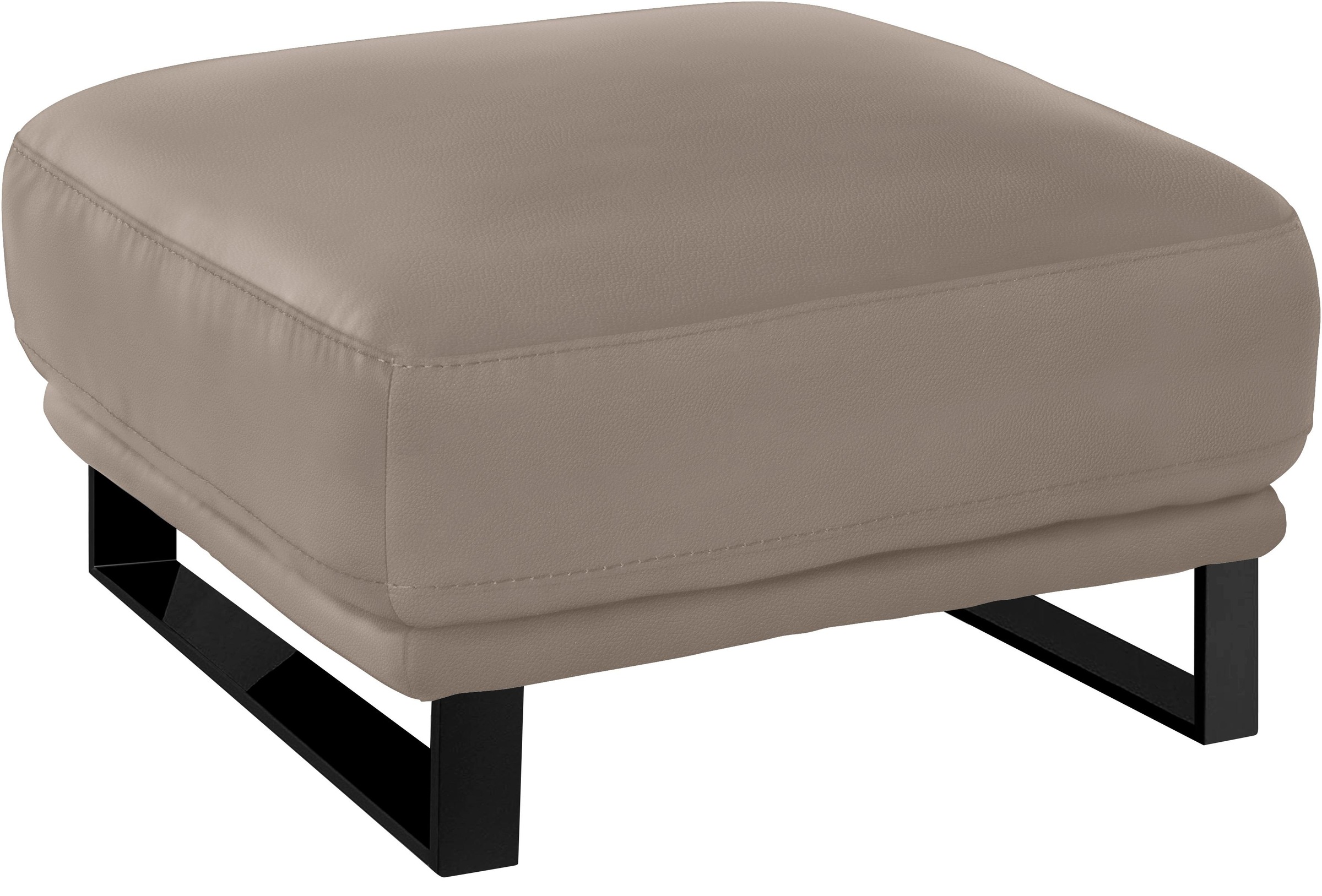 W.SCHILLIG Hocker »montanaa«, mit Metallkufen in Schwarz pulverbeschichtet, Breite 71 cm