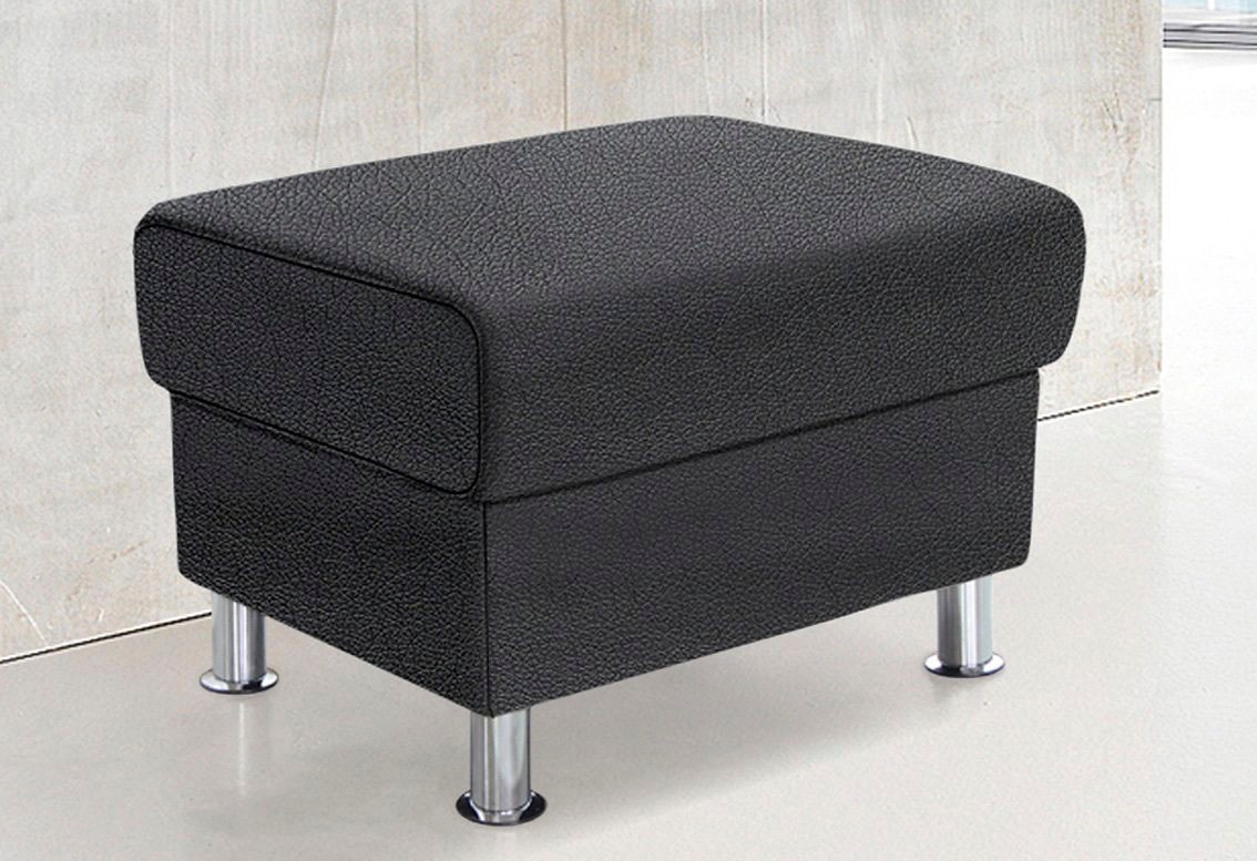 TRENDMANUFAKTUR Hocker »Rondo, Polsterhocker zur Serie, Breite 67 cm, Füße günstig online kaufen