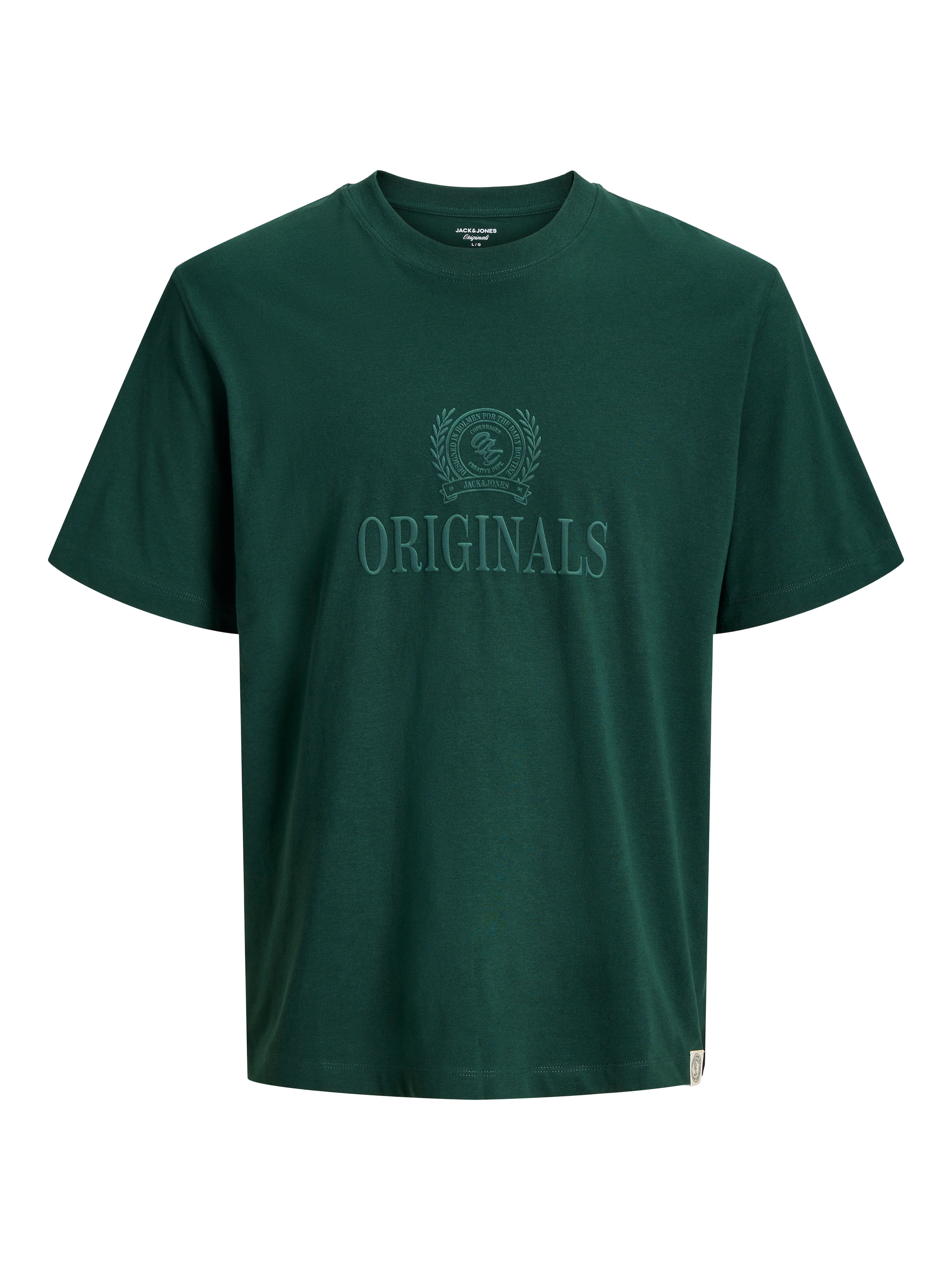 Jack & Jones PlusSize T-Shirt »JORFREDERIKSBERG MONOGRAM TEE SS CN PLS« Baumwolle,