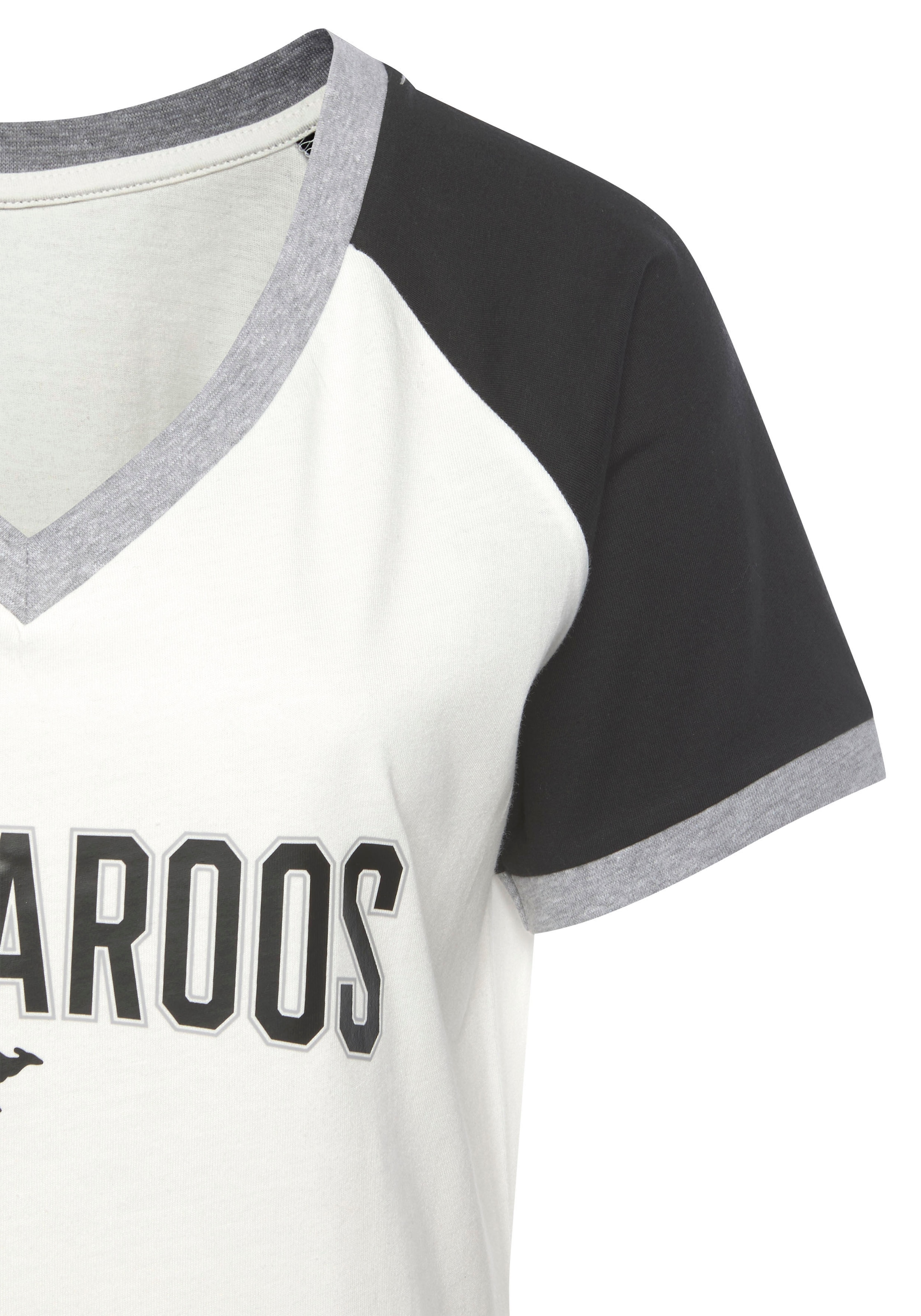 KangaROOS Bigshirt, mit kontrastfarbenen Raglanärmeln