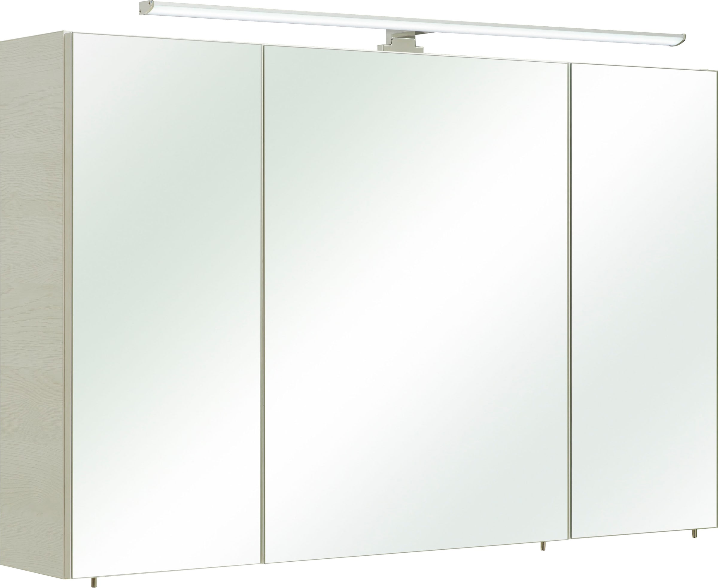 PELIPAL Spiegelschrank bestellen Schalter-/Steckdosenbox 110 3-türig, LED- cm, Breite Beleuchtung, 936«, online »Quickset