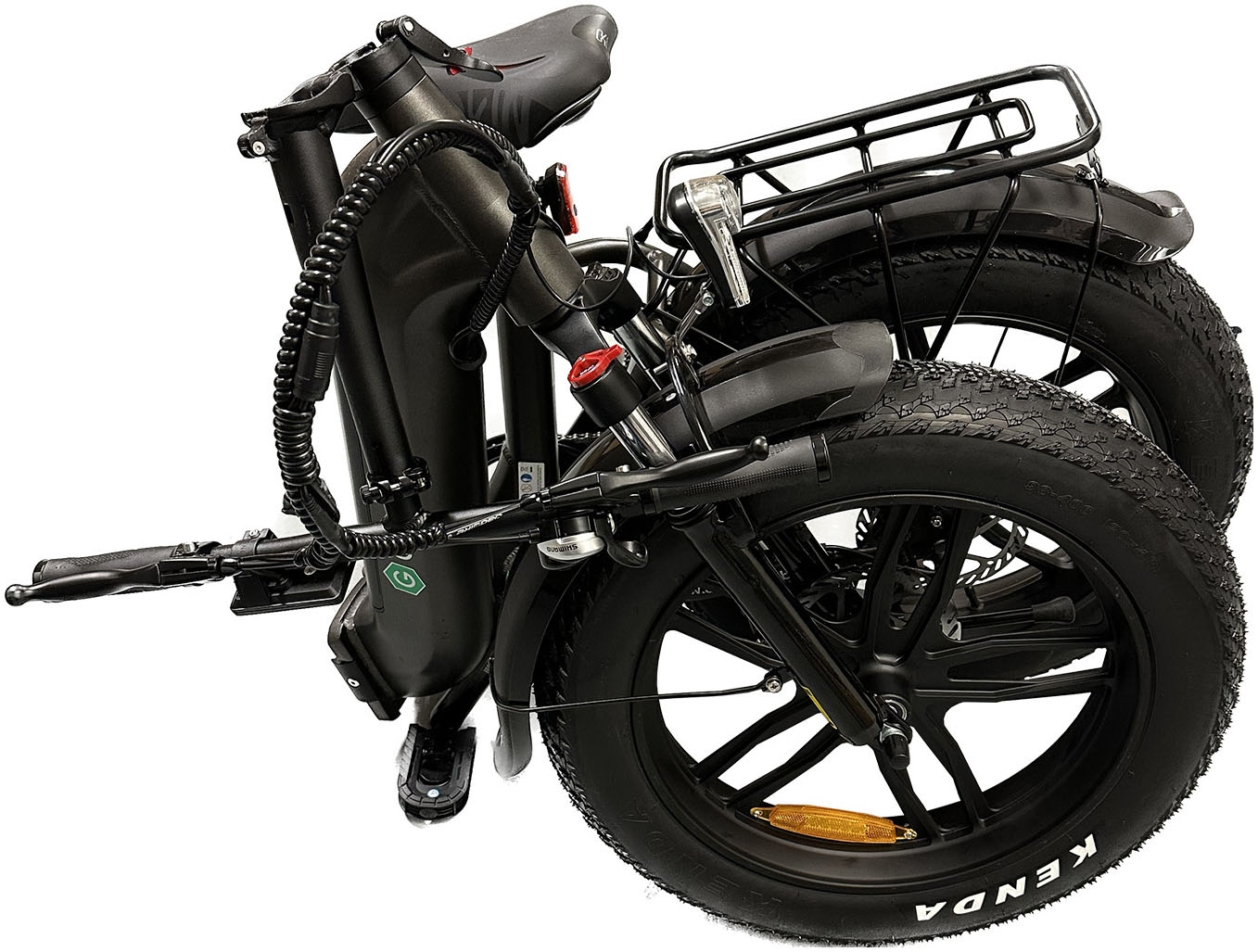 GreenStreet E-Bike »Tiefeinsteiger Klapprad GS5«, 7 Gang, Shimano, Heckmotor 250 W, (Set, 2 tlg., mit Akku-Ladegeräte, Fat Tires), Pedelec, Elektrofahrrad für Damen u. Herren