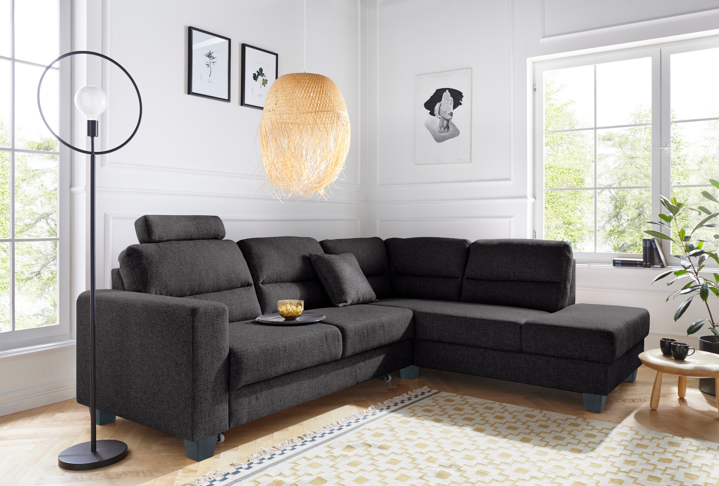 TRENDMANUFAKTUR Ecksofa »Chamber, zeitlos & elegant, bequem, L-Form«, inklu günstig online kaufen
