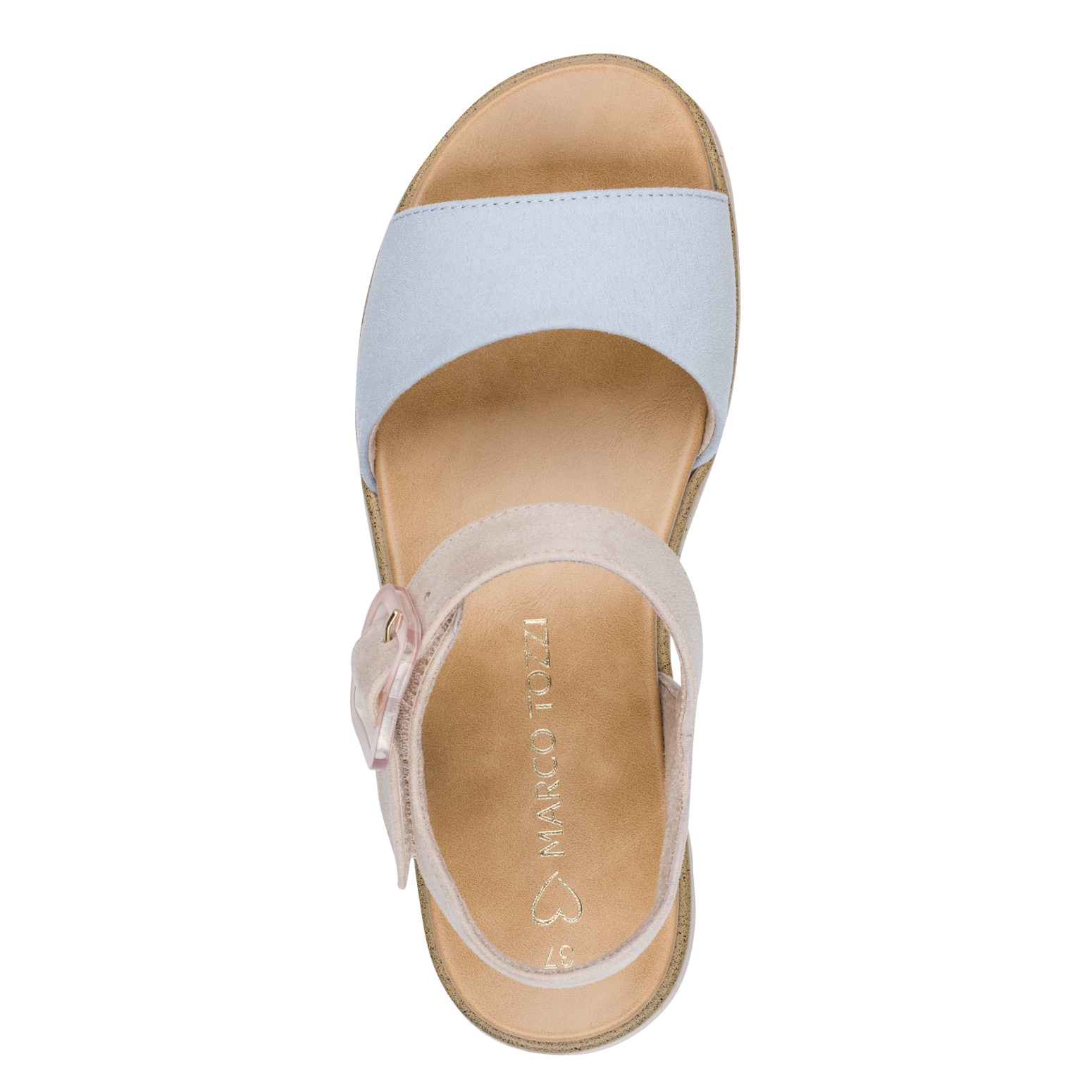 MARCO TOZZI Keilsandalette »GRADI«  Plateau, Sommerschuh, Riemchensandale mit Sohle im Kork-Look