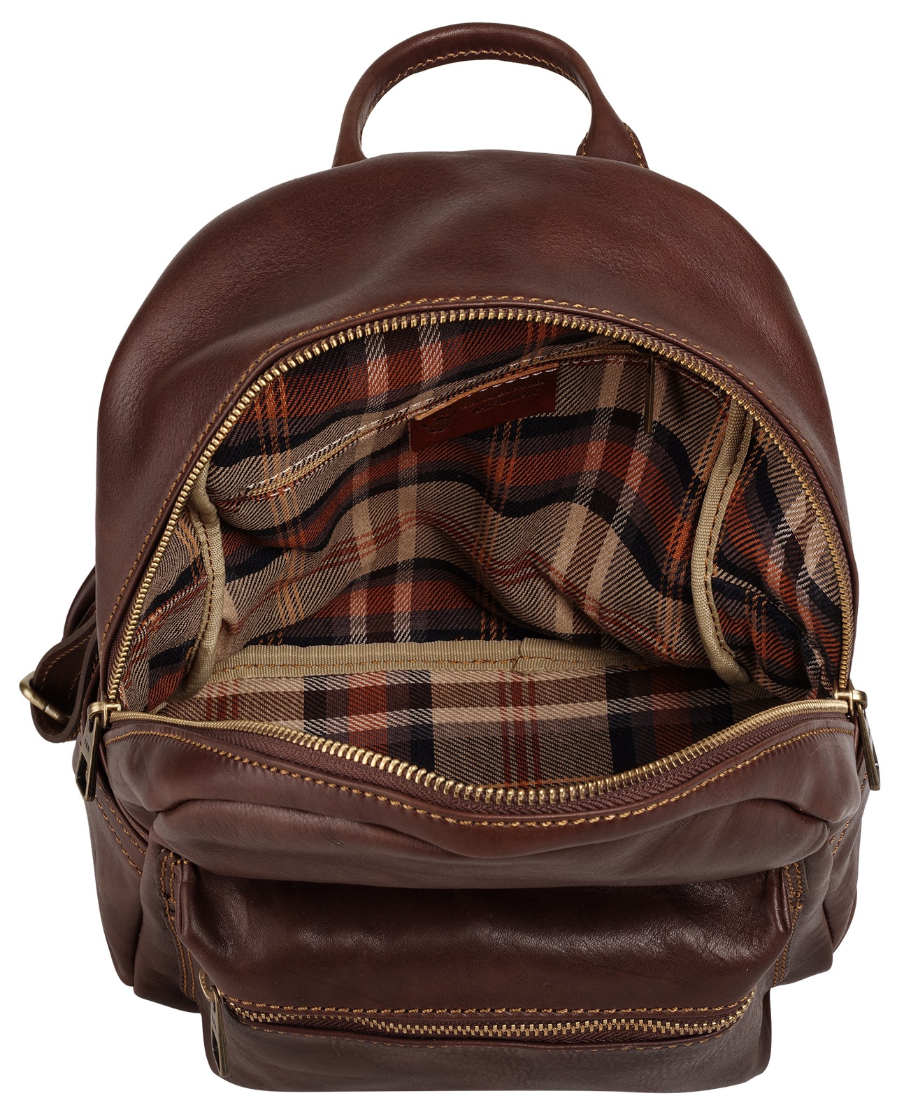 Piké Cityrucksack echt Leder, Made in Italy