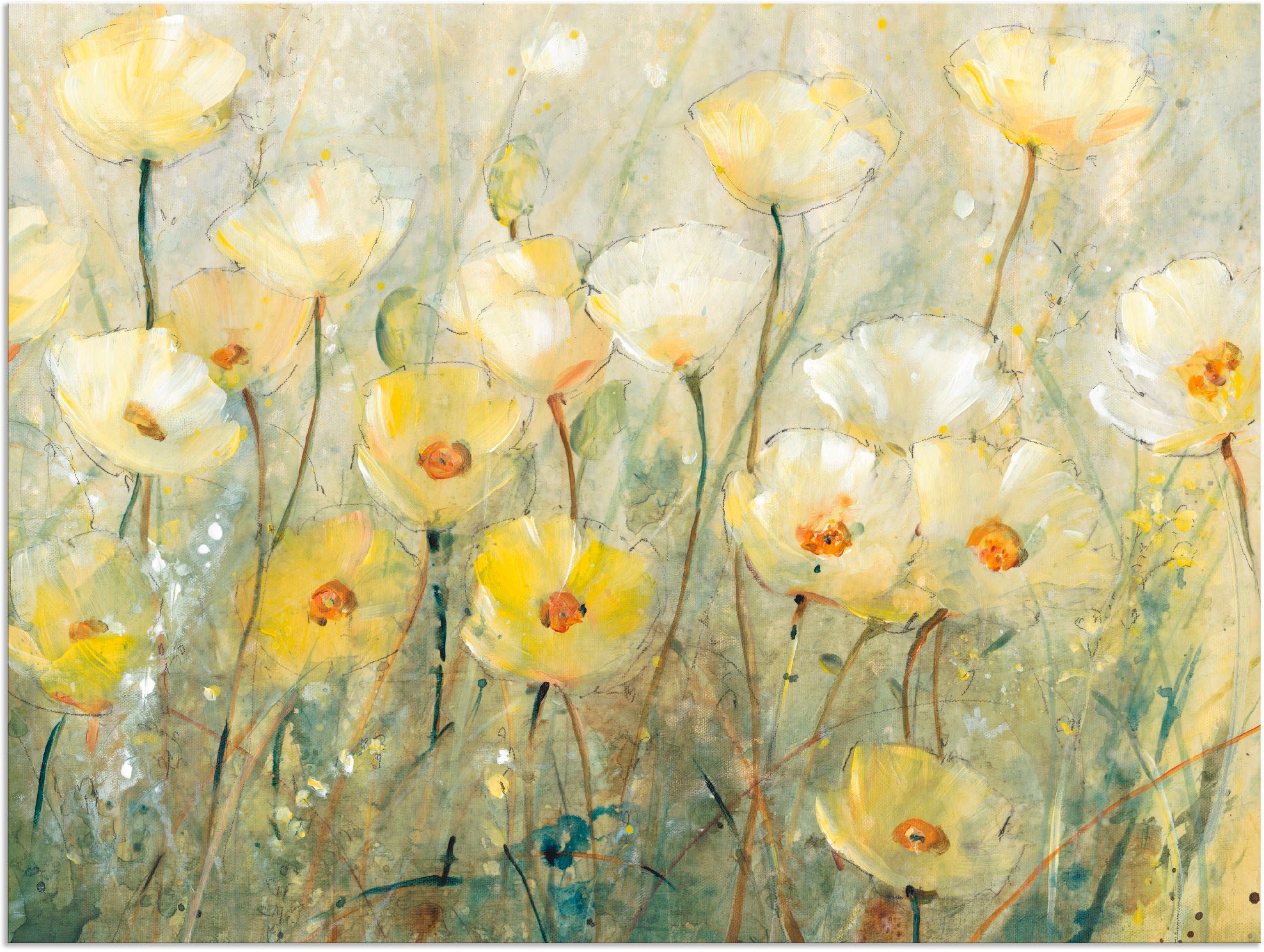 Artland Wandbild »Sommer in voller Blüte II«, Blumenwiese, (1 St.), als Alu günstig online kaufen