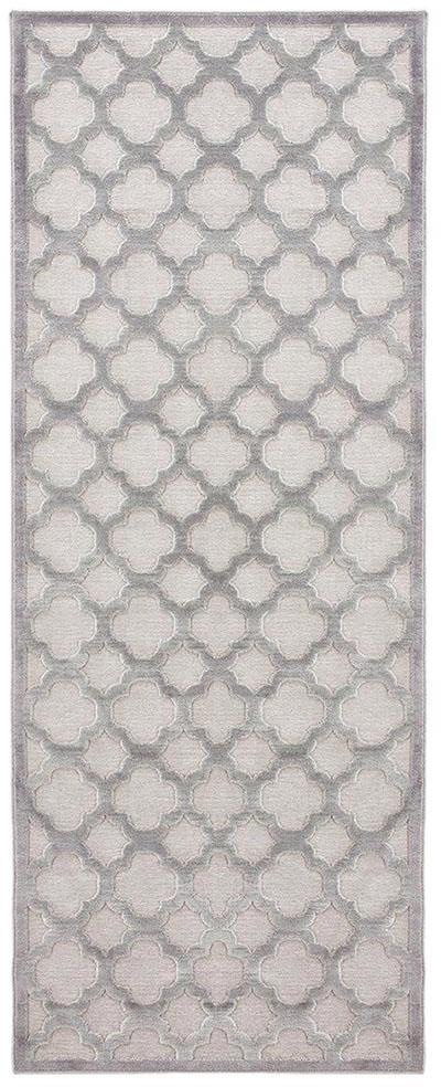 HANSE Home Läufer »Bryon«, rechteckig, 4 mm Höhe, Viskose Glanz, Hoch-Tief Struktur, Robust, Pflegeleicht, Relief Optik