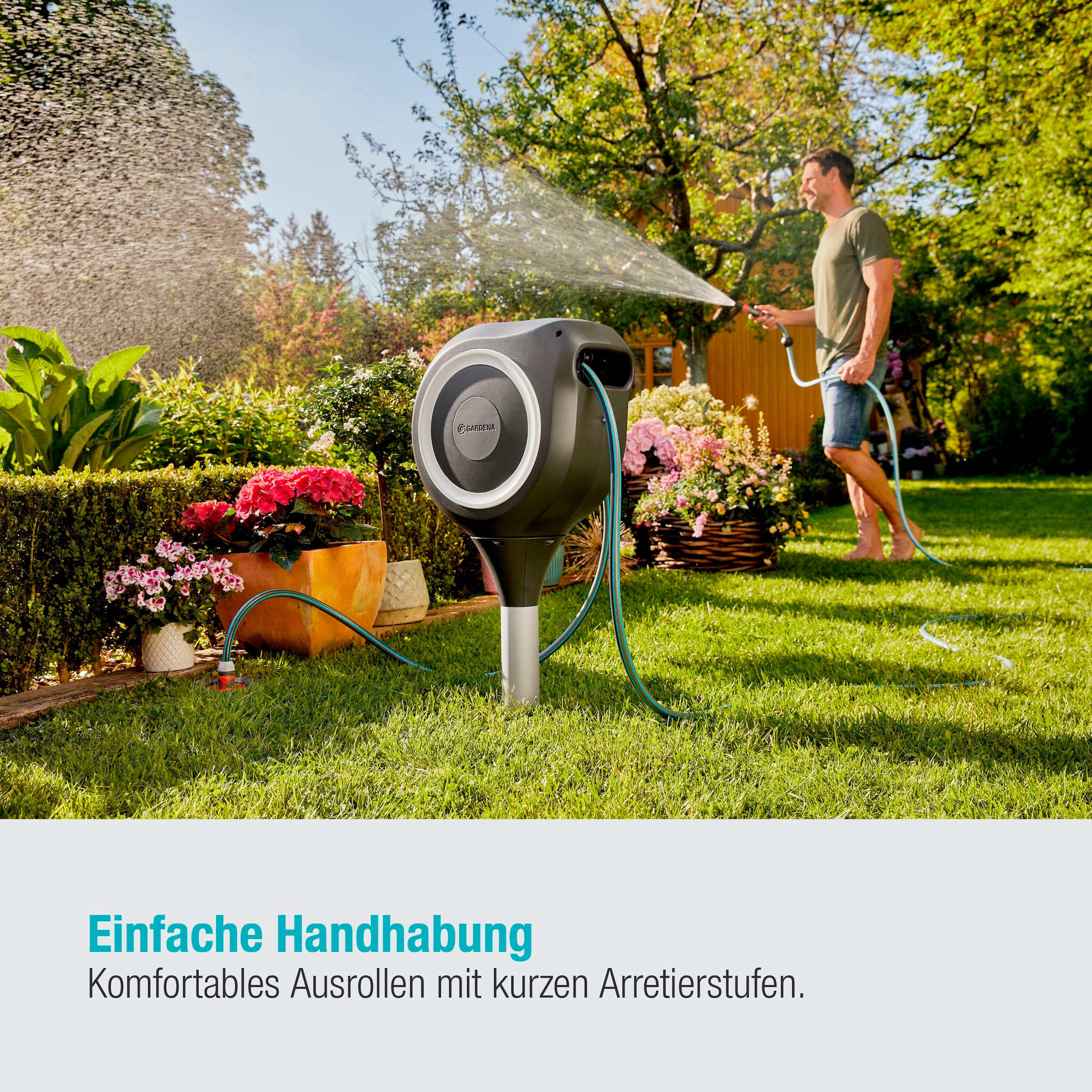 GARDENA Schlauchbox »RollUp M, 18616-20«, (Set), mit 20 Meter Schlauch