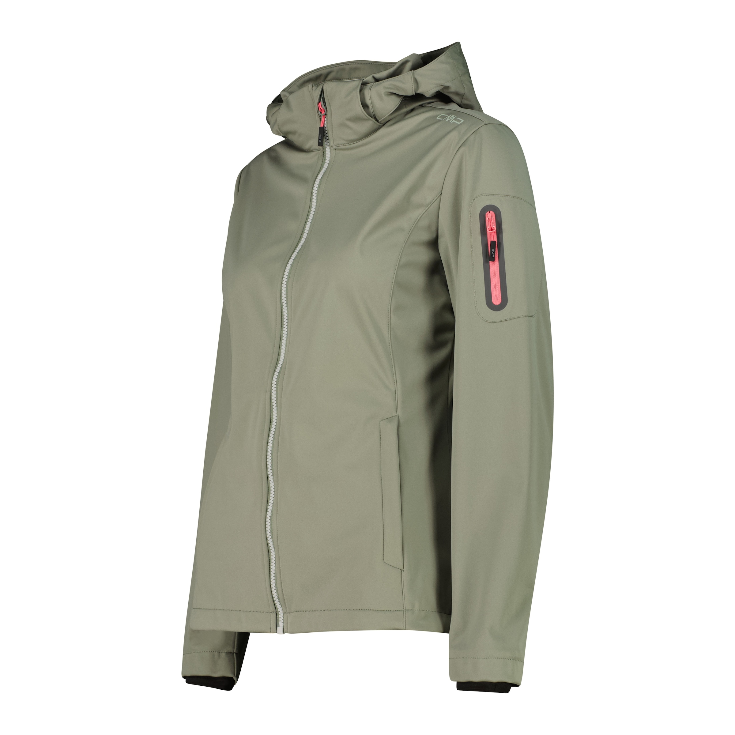 CMP Softshelljacke »WOMAN JACKET DET HOOD« mit Kapuze mit Kapuze, atmungsaktiv, windabweisend, wasserabweisend