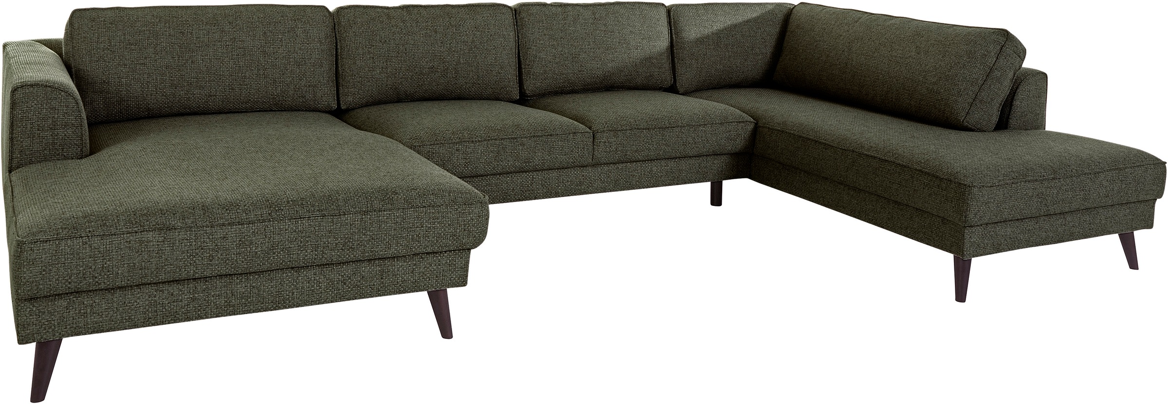 INOSIGN Wohnlandschaft »Lumber Jack, viel Platz, bequem, Breite 354cm, hoher Fuß, U-Form«, in moderner Optik