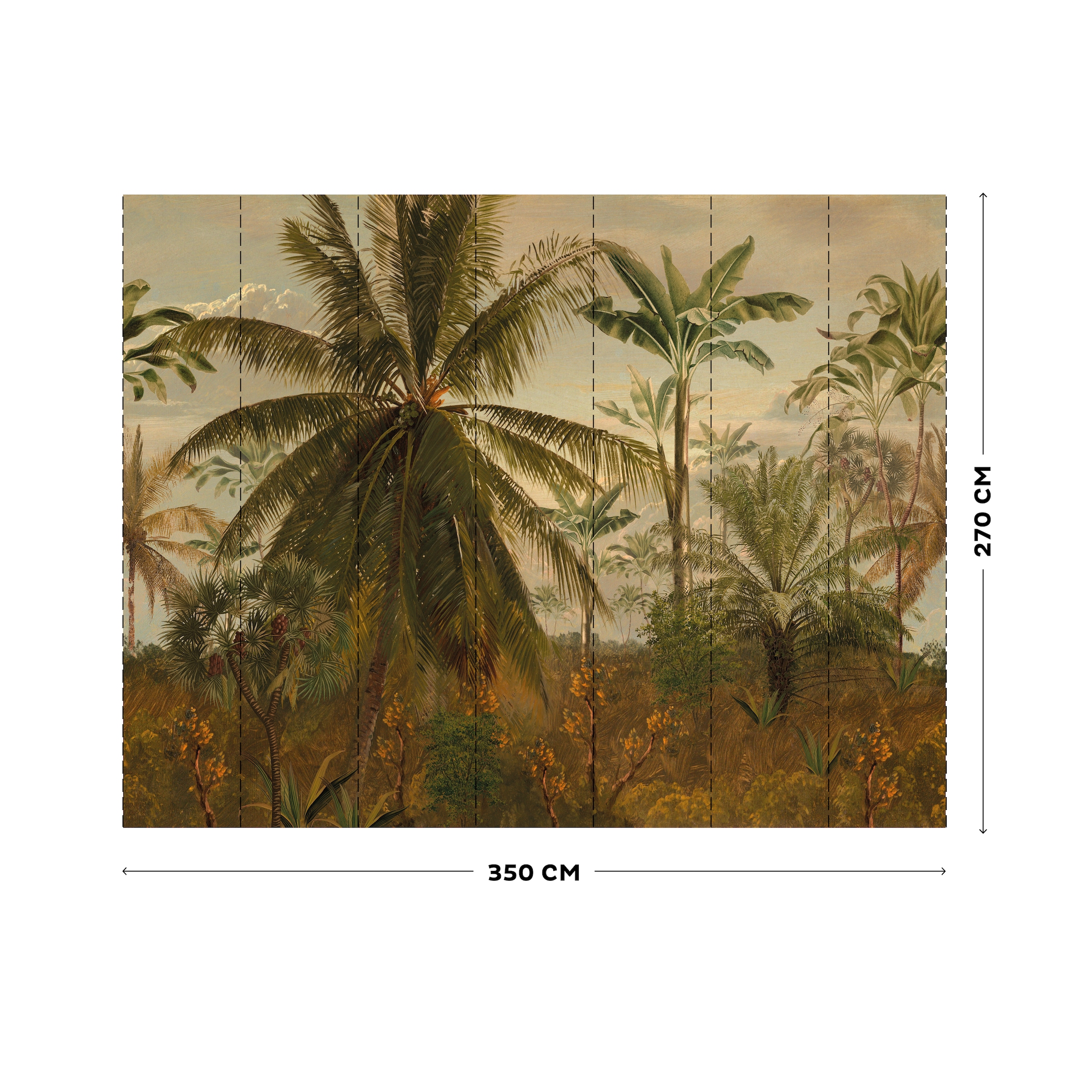 LOOKS by Wolfgang Joop Fototapete »Jungle Morning Sun«, Strand, 350x270cm