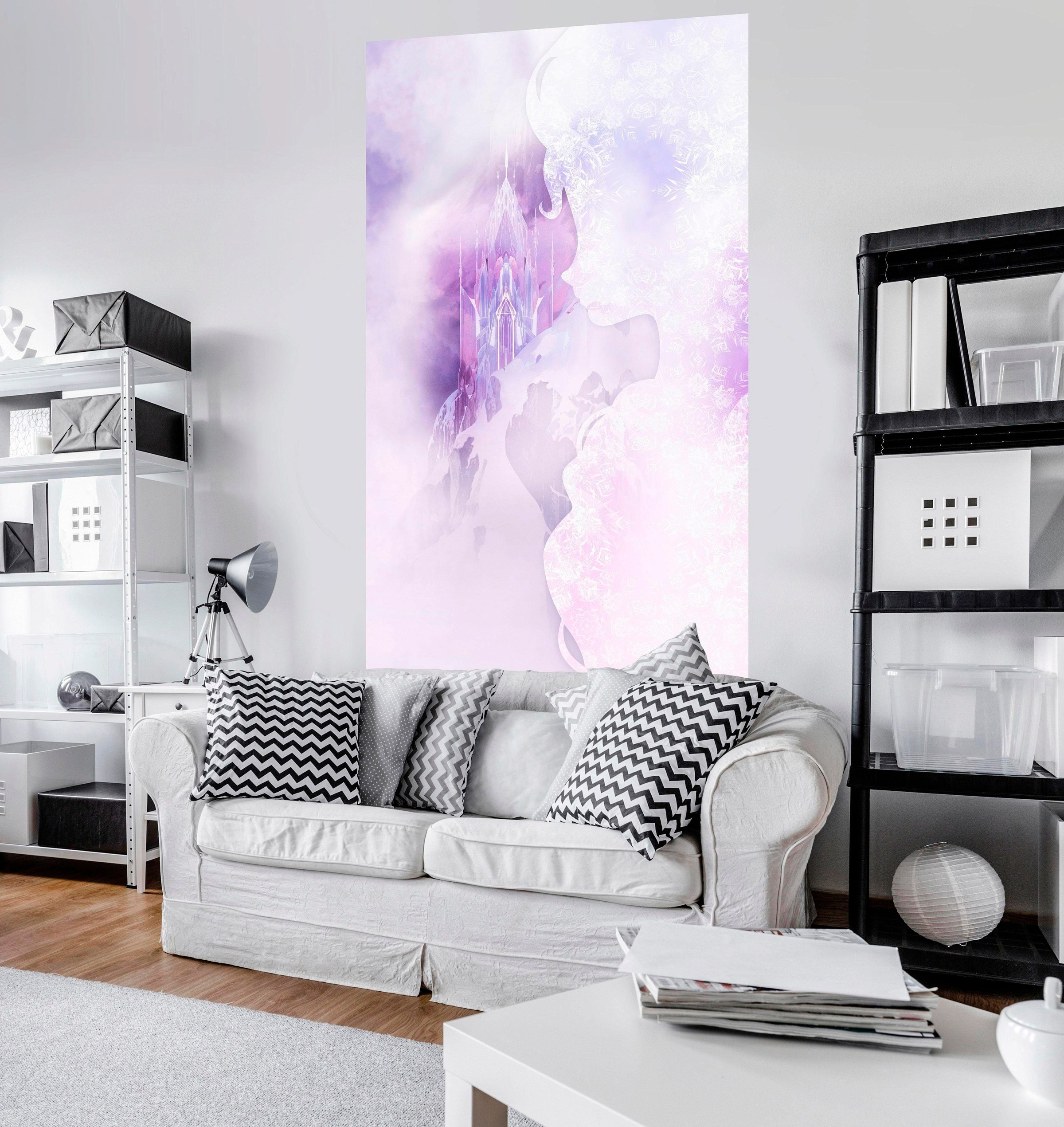 Komar Vliestapete »Digitaldruck Vlies - Frozen Winter Mist - Größe 120 x 200 cm«, bedruckt, Kinderzimmer