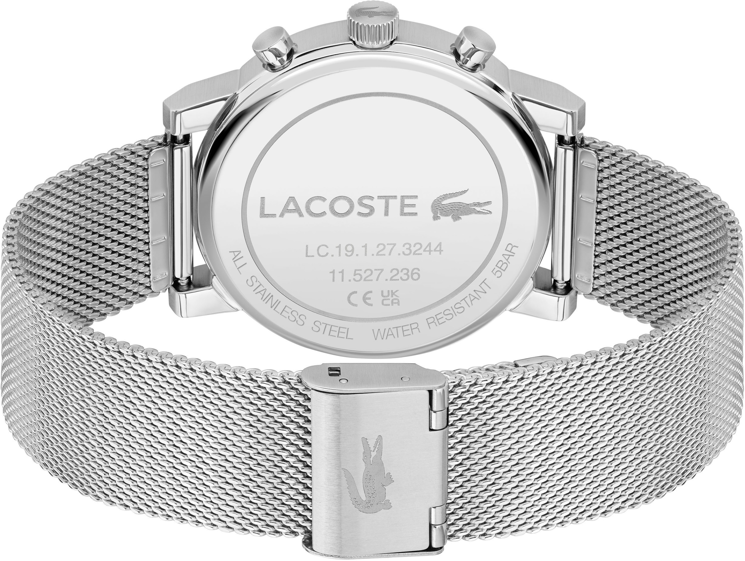 Lacoste Multifunktionsuhr »REPLAY«, Armbanduhr, Quarzuhr, Herrenuhr, Edelstahlarmband, analog