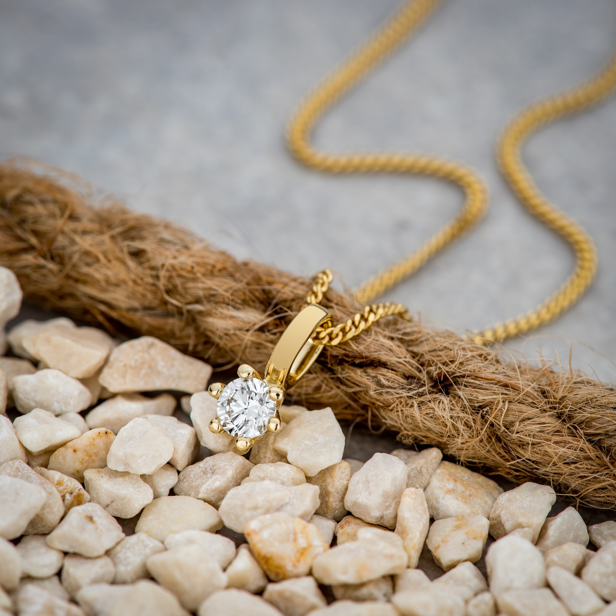 Orolino Kette mit Anhänger »585/- Gelbgold Brillant SI Vollschliff Rund«