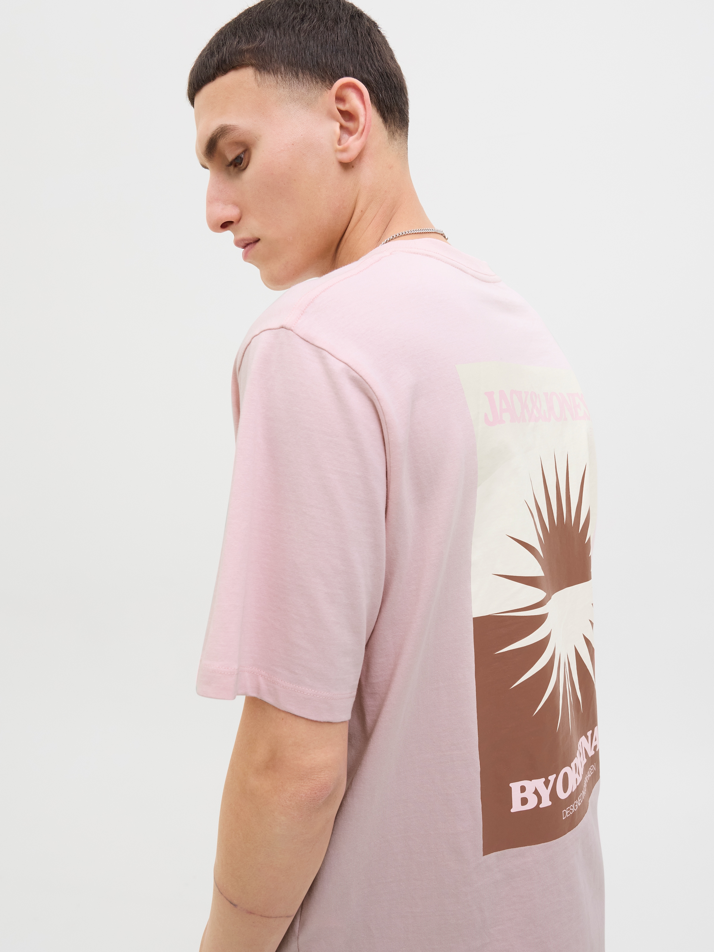 Jack & Jones Print-Shirt »JORTAVIRA POSTER TEE SS CREW NECK«, mit Backprint