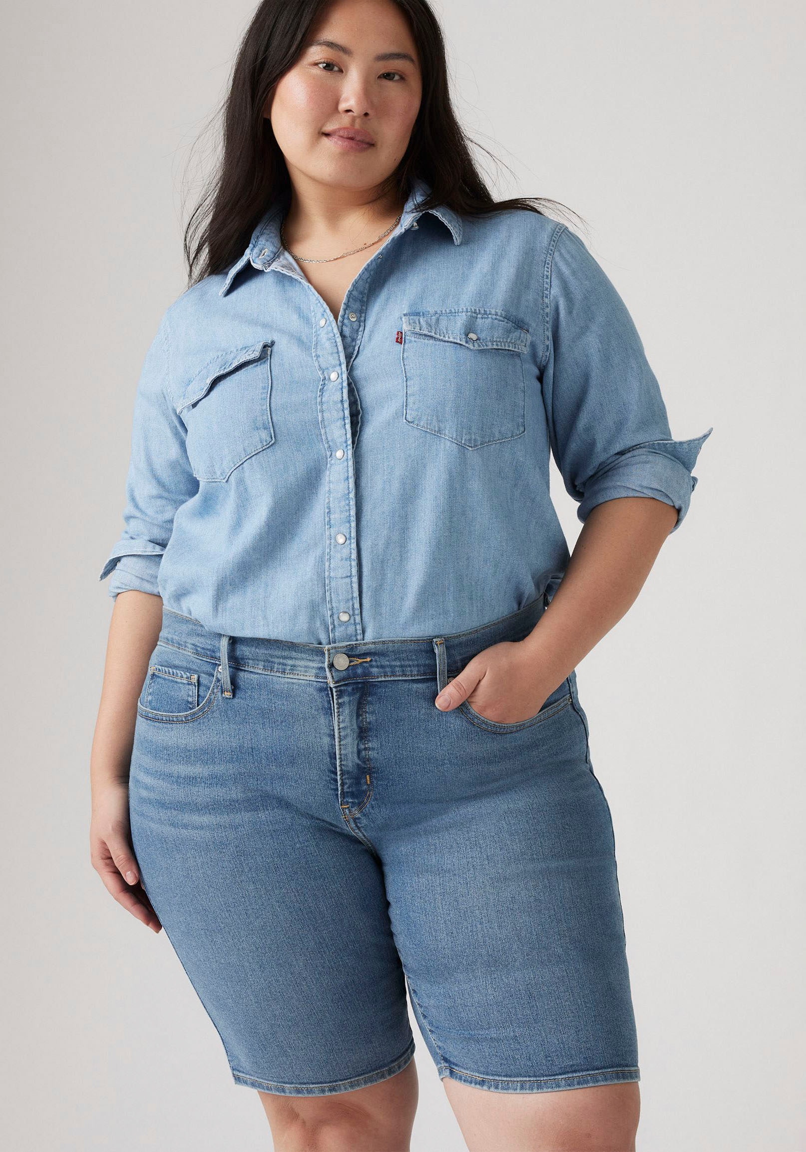 Levi's® Plus Shorts »PL SHAPING BERMUDA DA«  Sommerhose im Five-Pocket Style