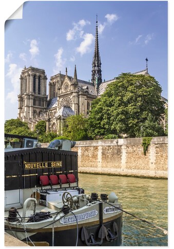 Artland Wandbild »Paris Kathedrale Notre-Dame«, Paris, (1 St.), in vielen Größen &... kaufen
