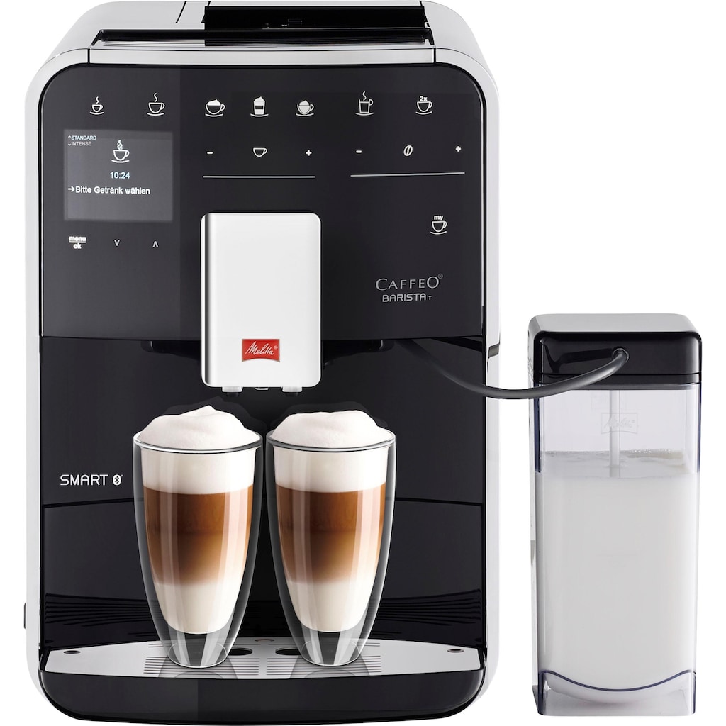 Melitta Kaffeevollautomat »Barista T Smart® F 83/0-102, schwarz«, 4 Benutzerprofile&18 Kaffeerezepte, nach italienischem Originalrezept