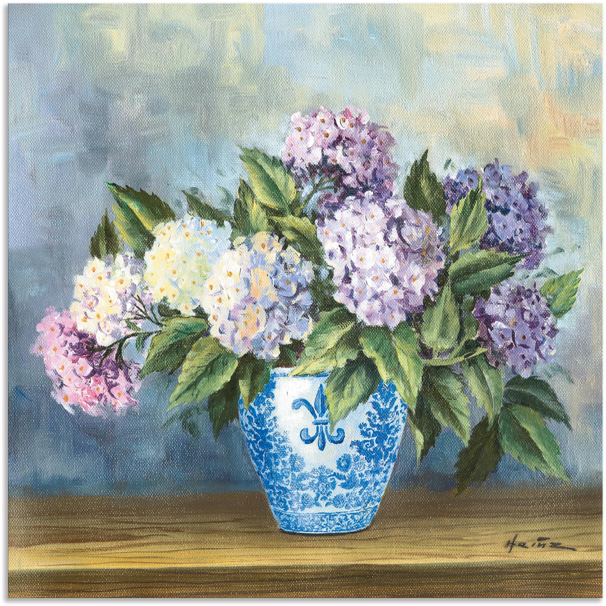 Artland Wandbild »Hortensien«, Blumenbilder, (1 St.), als Alubild, Outdoorb günstig online kaufen