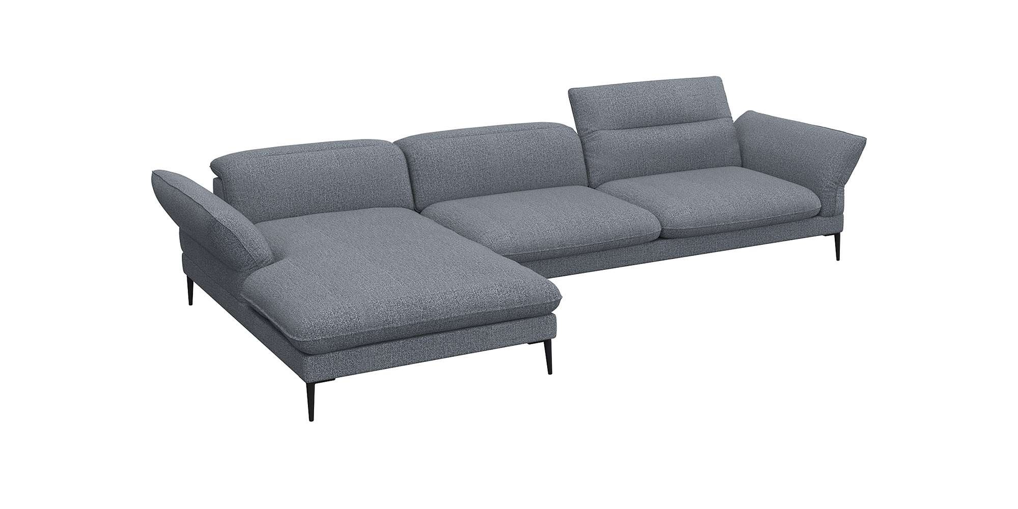 FLEXLUX Ecksofa »Salino, Funktionssofa mit Recamiere, Relaxsofa, Ecksofa«, günstig online kaufen