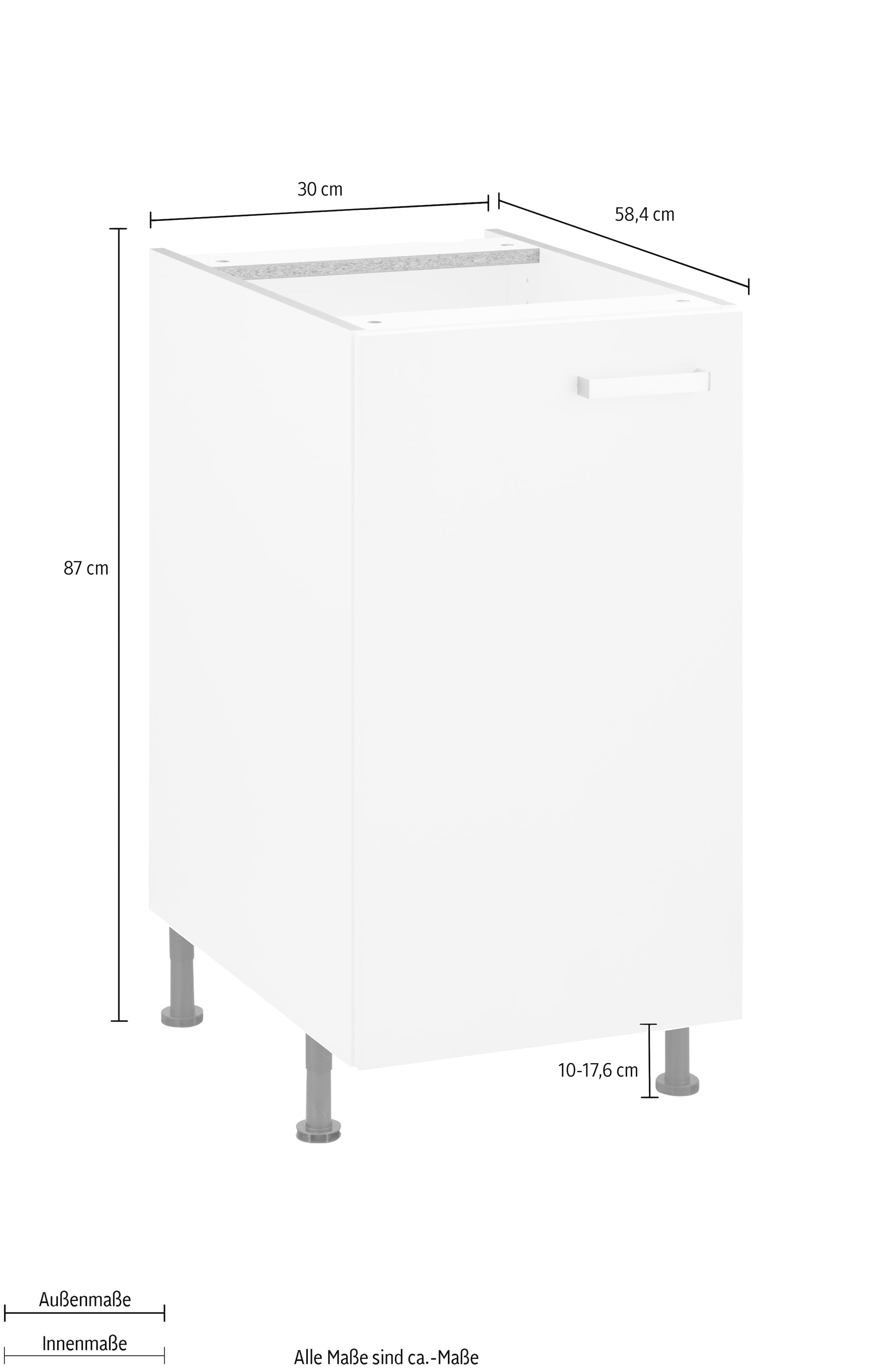 OPTIFIT Unterschrank »Parma« Breite 30 cm