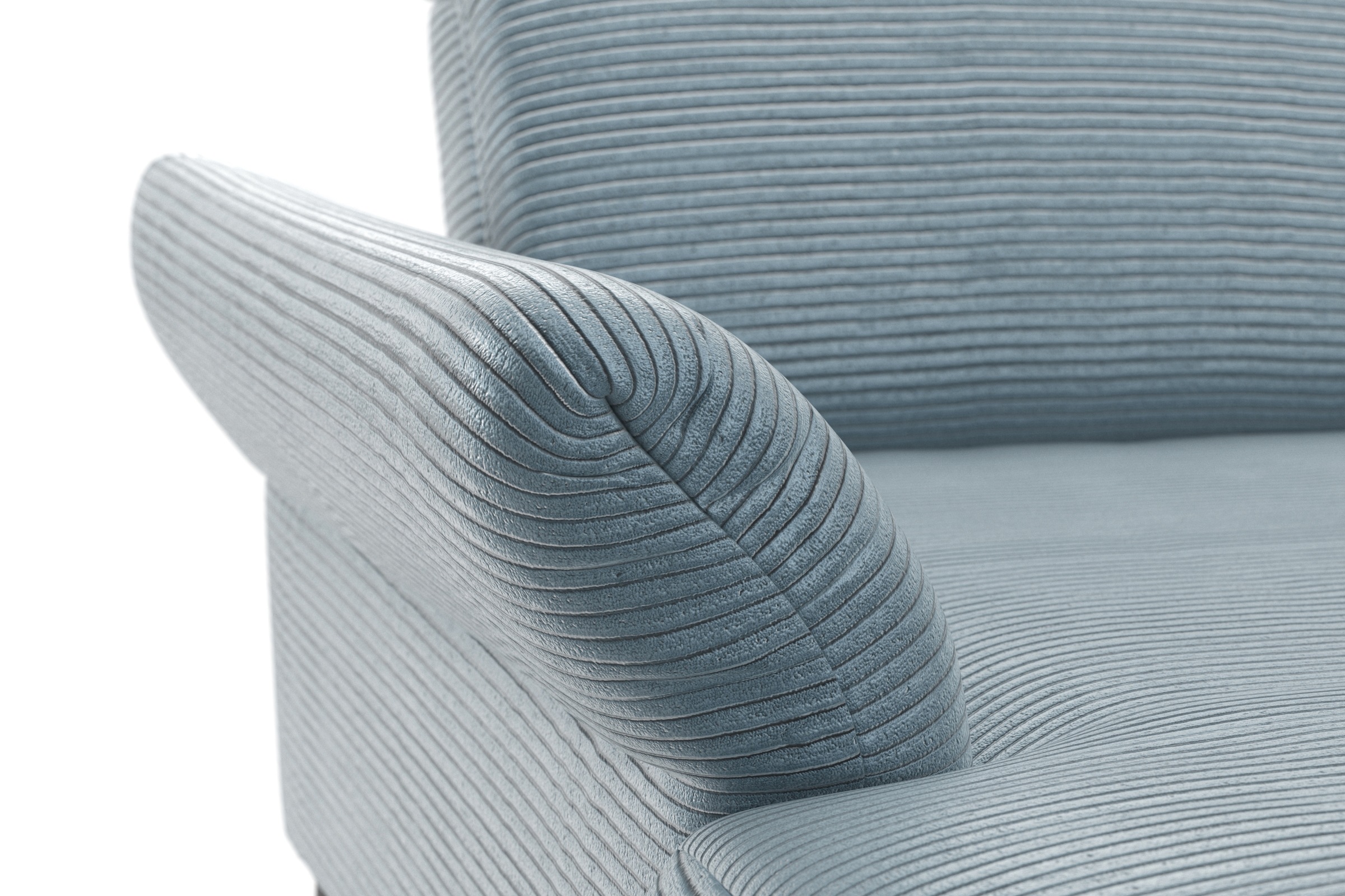 INOSIGN Ecksofa »Coco L-Form«, Sitztiefen-, Arm- und Kopfteilverstellung, Cord-Bezug, Fußhöhe 15 cm