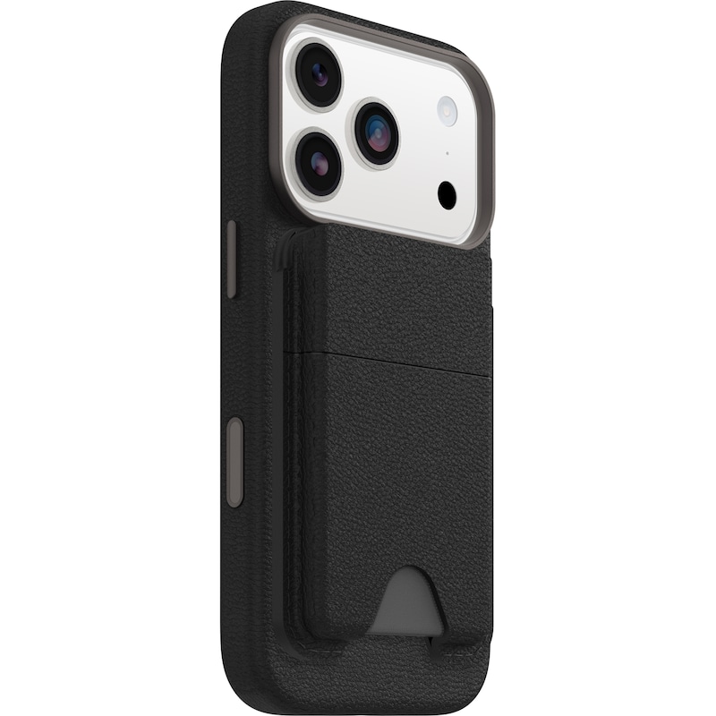 OTTERBOX Smartphonetasche »Symmetry Cactus Leather MagSafe Wallet Vanta« Schwarz Zum optimalen Einsatz und Schutz an der OtterBox Hülle für MagSafe...