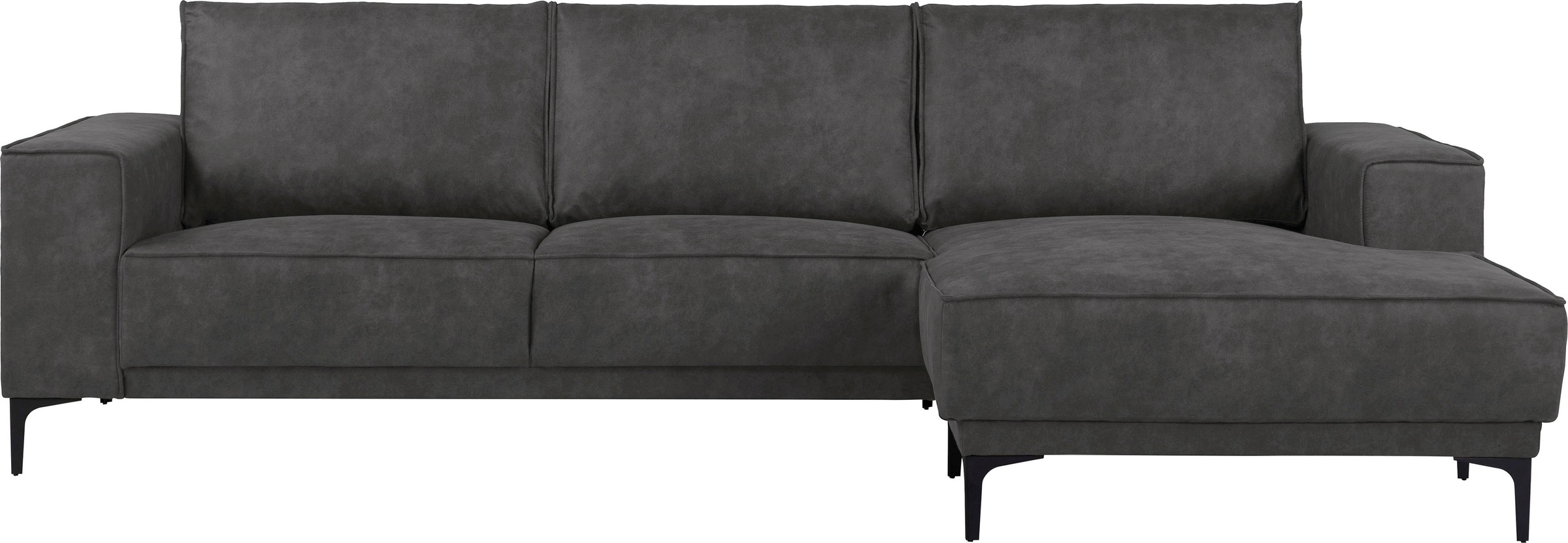 Places of Style Ecksofa »Polsterecke Oland, Struktur, Flachgewebe, Luxus-Mi günstig online kaufen
