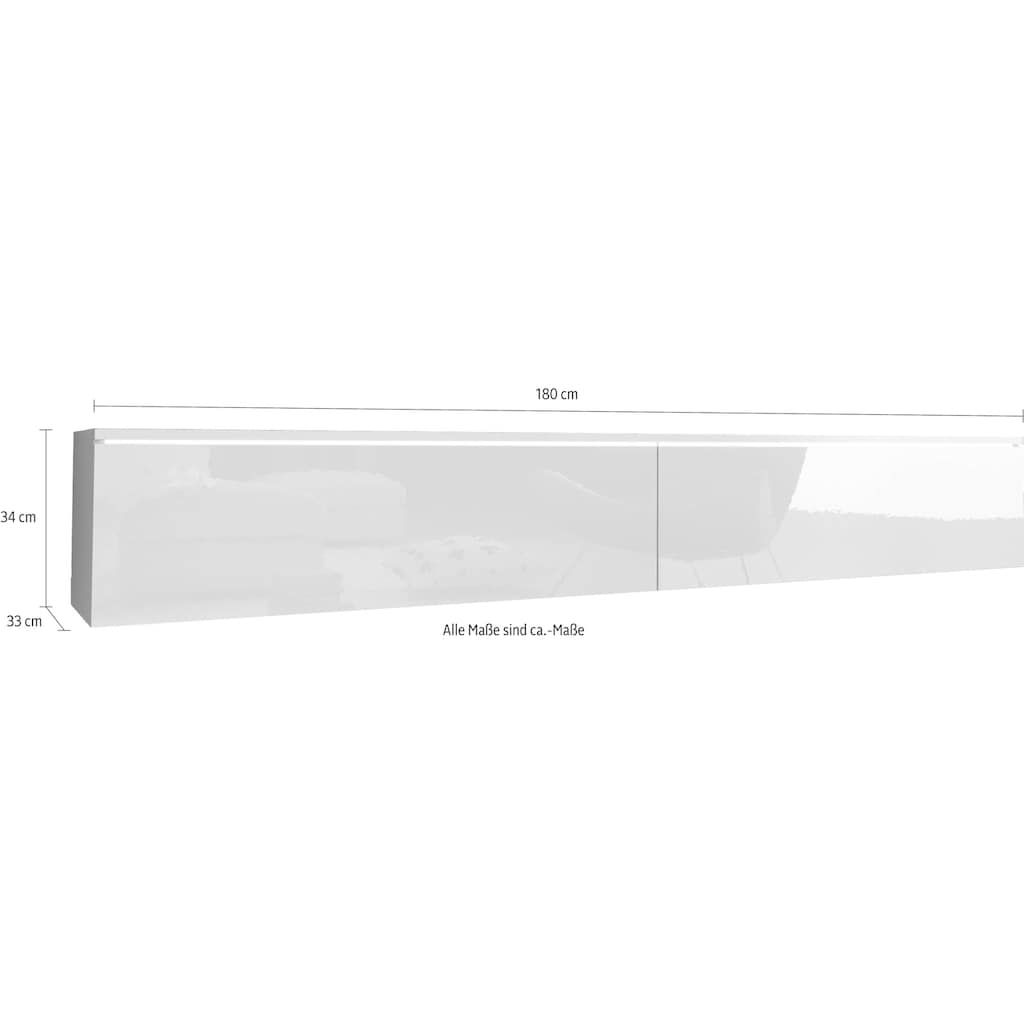 INOSIGN Lowboard »Vera«, Breite 180 cm, stehend und hängend