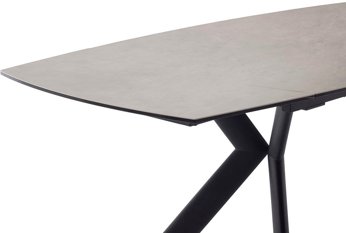 MCA furniture Esstisch »OSSANA Vierfußtisch 180-260 cm«, (Einzelstück), Keramik,Metall,Stirnauszug,ausziehbar,Tischplatte 13 mm,8-10 Personen