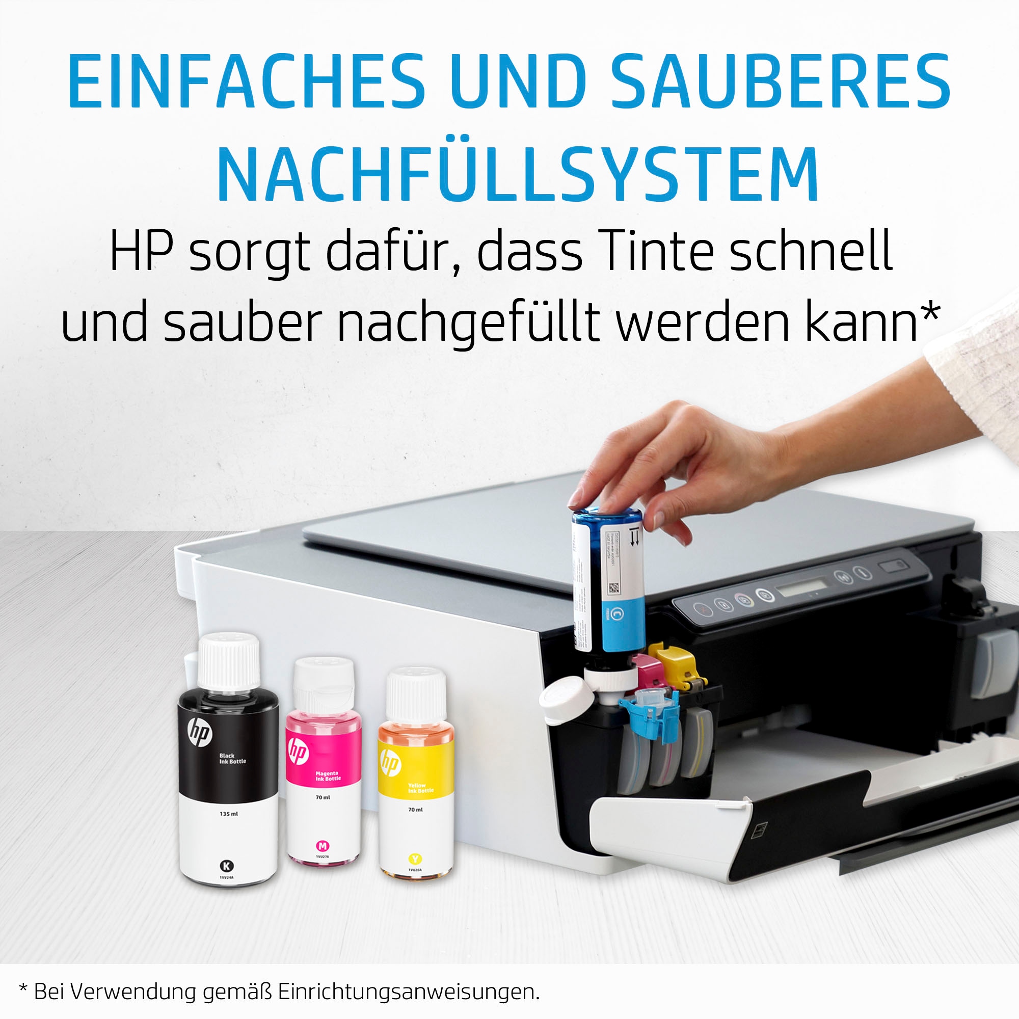 HP Nachfülltinte »HP original Tintenflasche 31 Cyan , 70 ml« für HP 1 Stk. tlg.