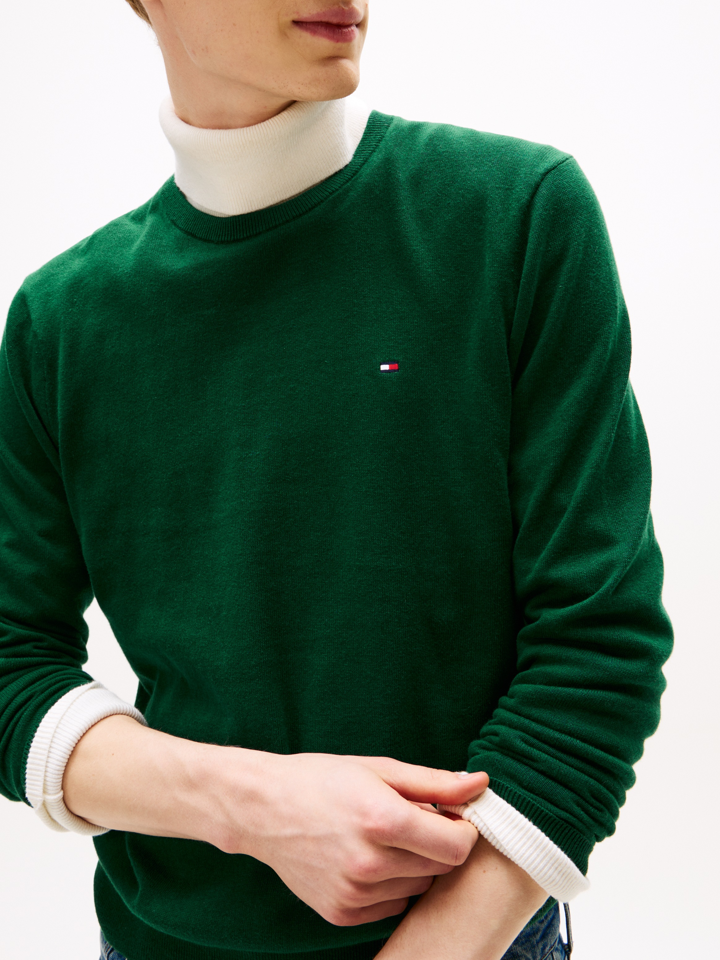 Tommy Hilfiger Rundhalspullover »ESSENTIAL COTTON CREW NECK«