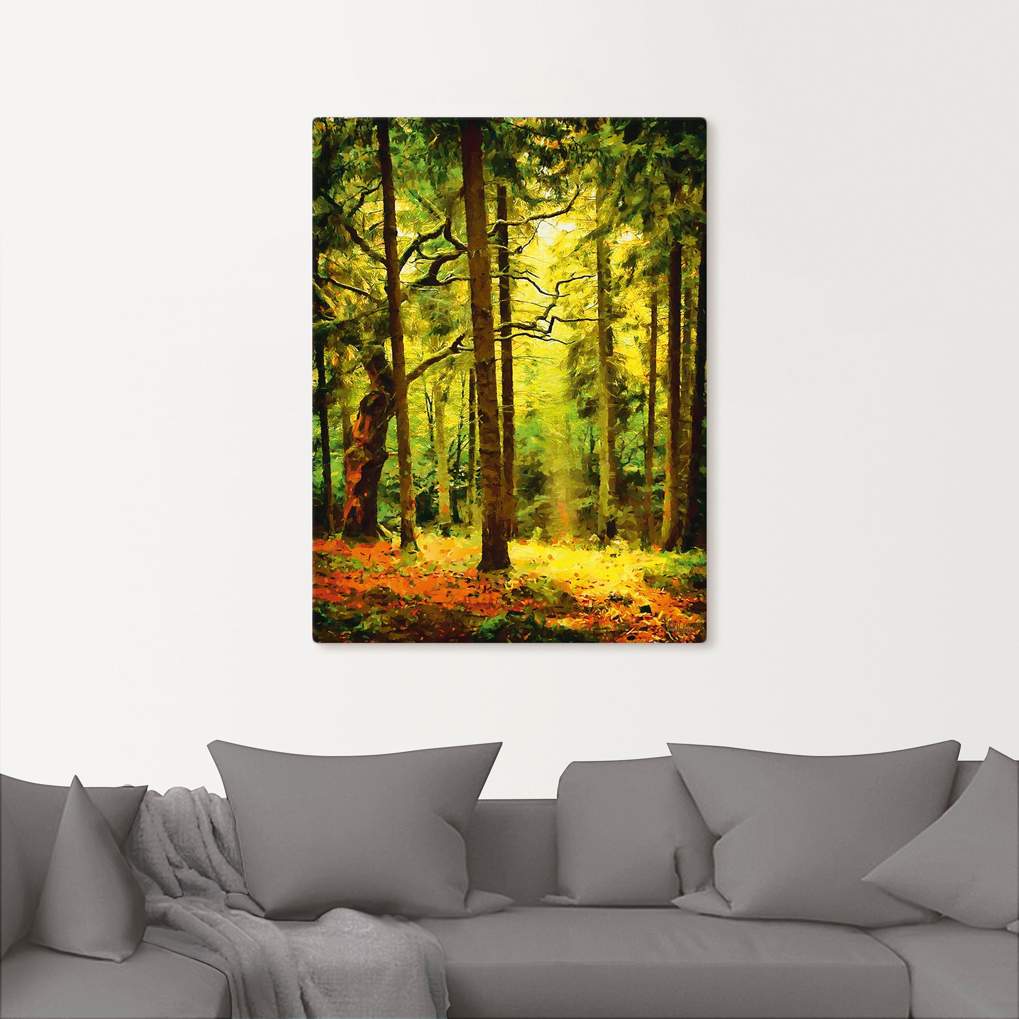 Artland Leinwandbild »Wald II«, Waldbilder, (1 St.), auf Keilrahmen gespannt