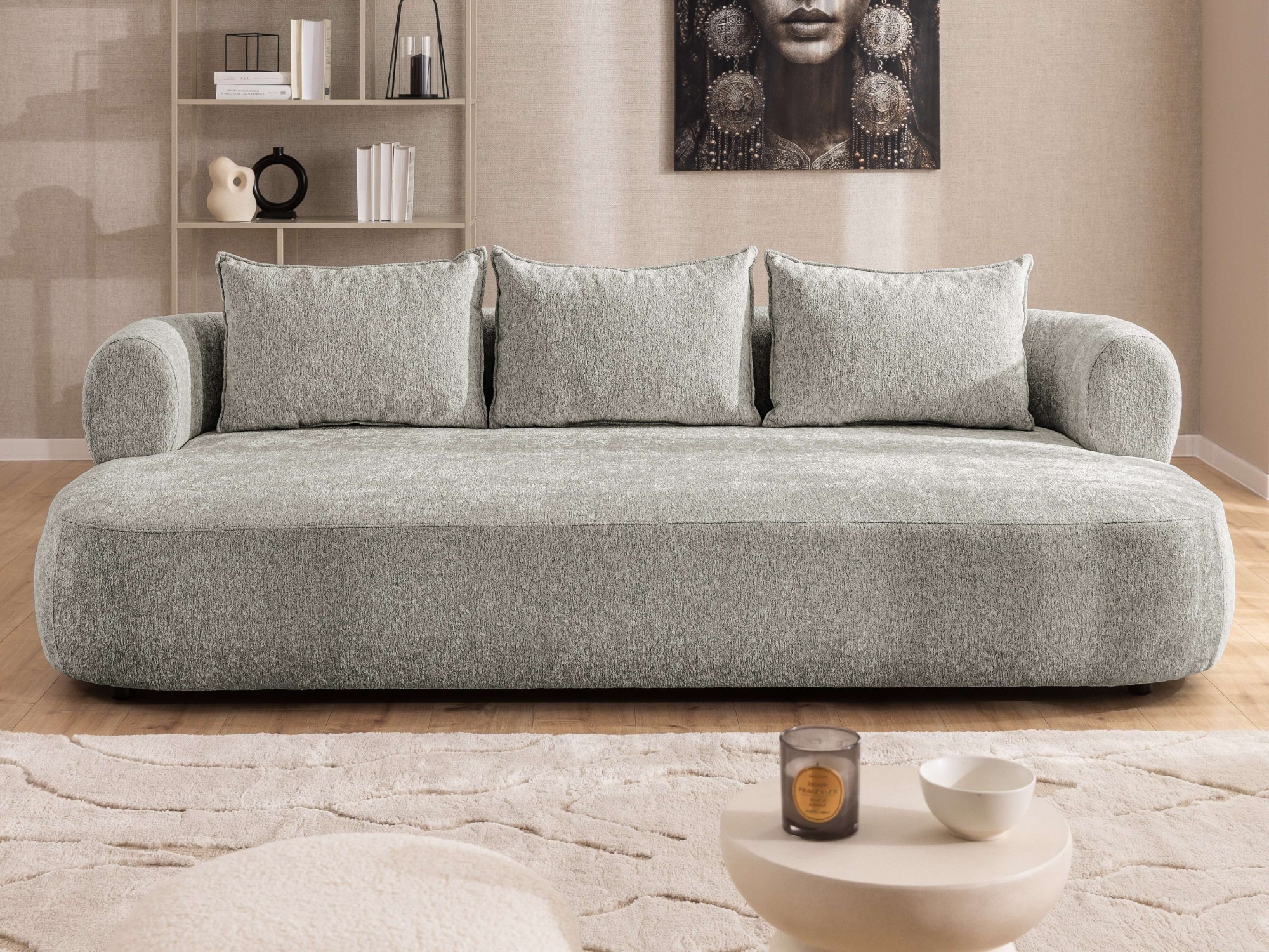Home affaire Big-Sofa »LUSSAC 4-Sitzer Design-Sofa mit Zierkissen, Maße B/T günstig online kaufen