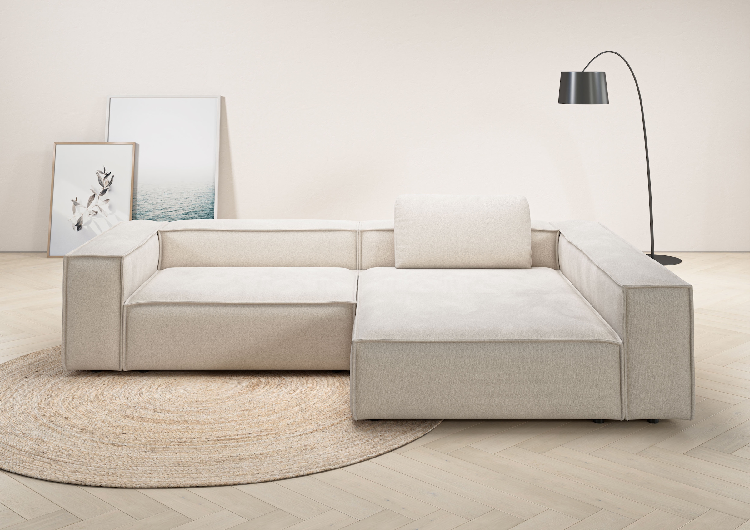 Places of Style Ecksofa »Watertown, moderne XXL L-Form, 306 cm breit«, Komf günstig online kaufen
