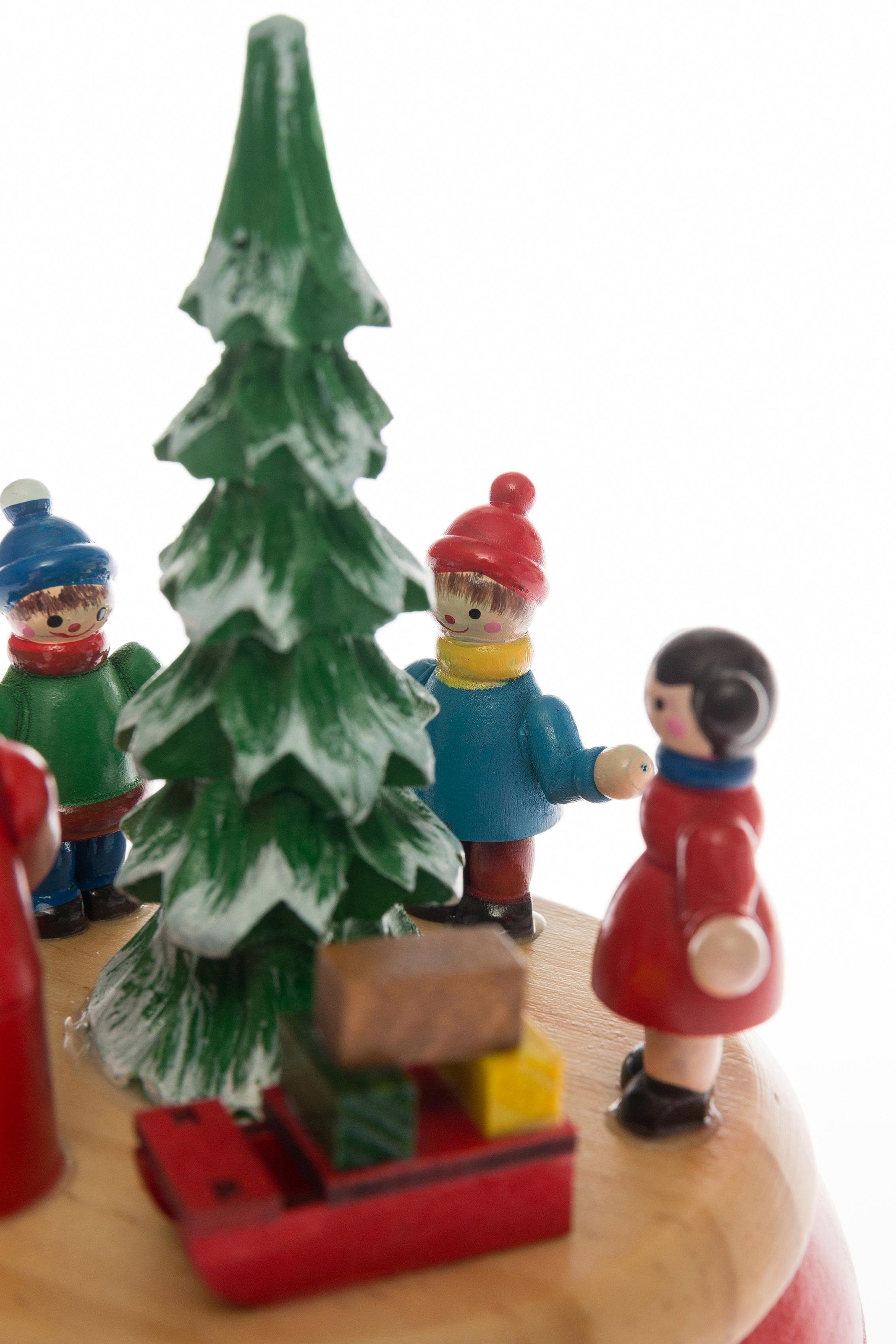 Myflair Möbel & Accessoires Weihnachtsfigur »Weihnachtsdeko«, Spieluhr mit Weihnachtsszene