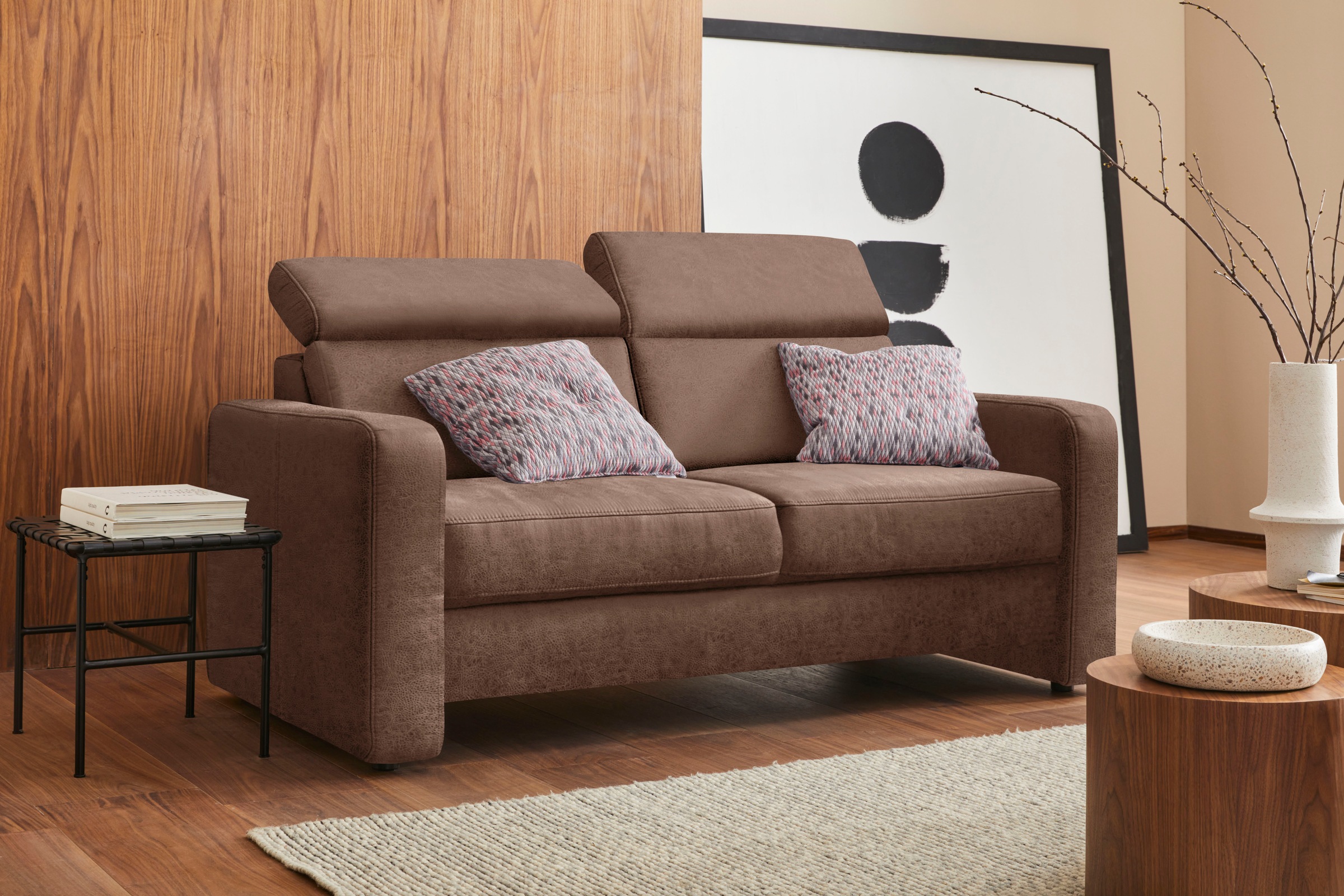 sit&more 2,5-Sitzer »Bologna«, inklusive Kopfteilverstellung und Federkern