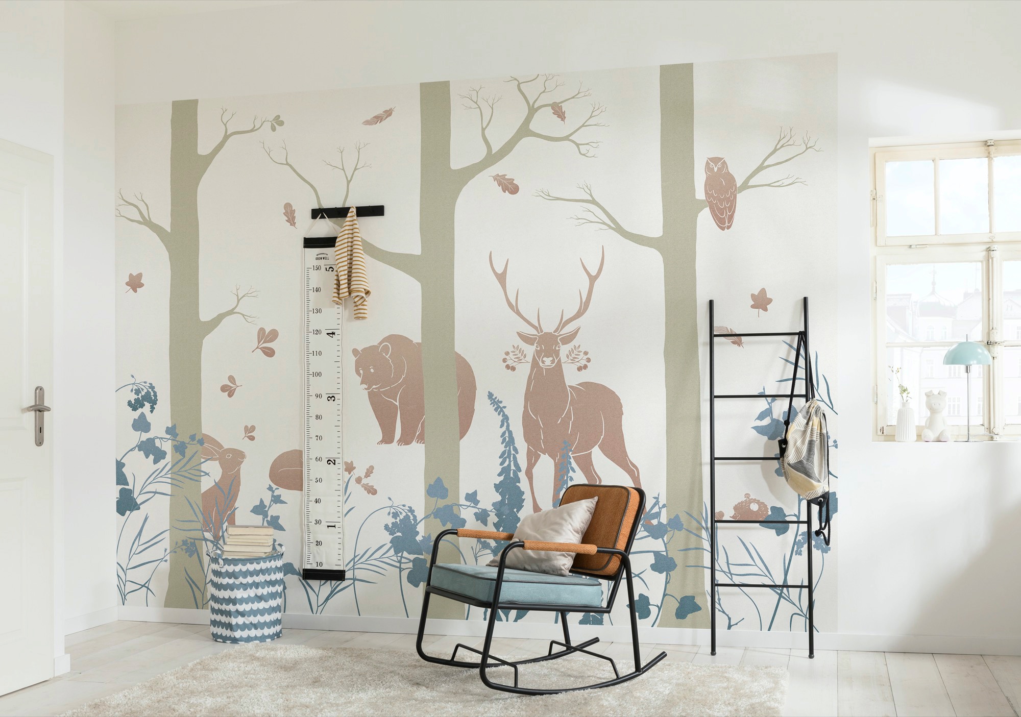 Komar Vliestapete »Digitaldruck Vlies -  Forest Animals - Größe 400 x 280 cm« bedruckt glatt Wohnzimmer, Schlafzimmer