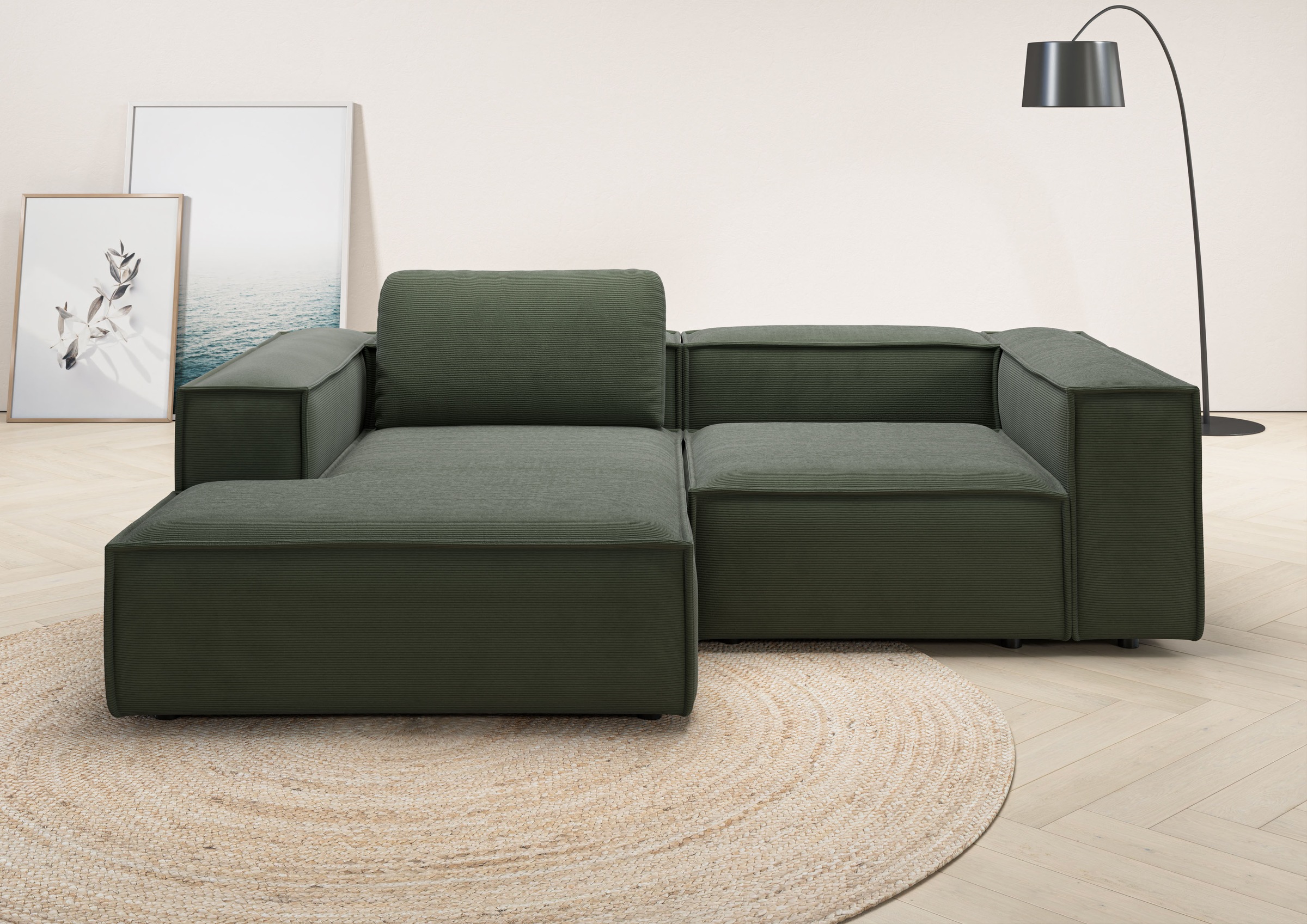 Places of Style Ecksofa »Watertown, kompakte L-Form, 246 cm breite für klei günstig online kaufen