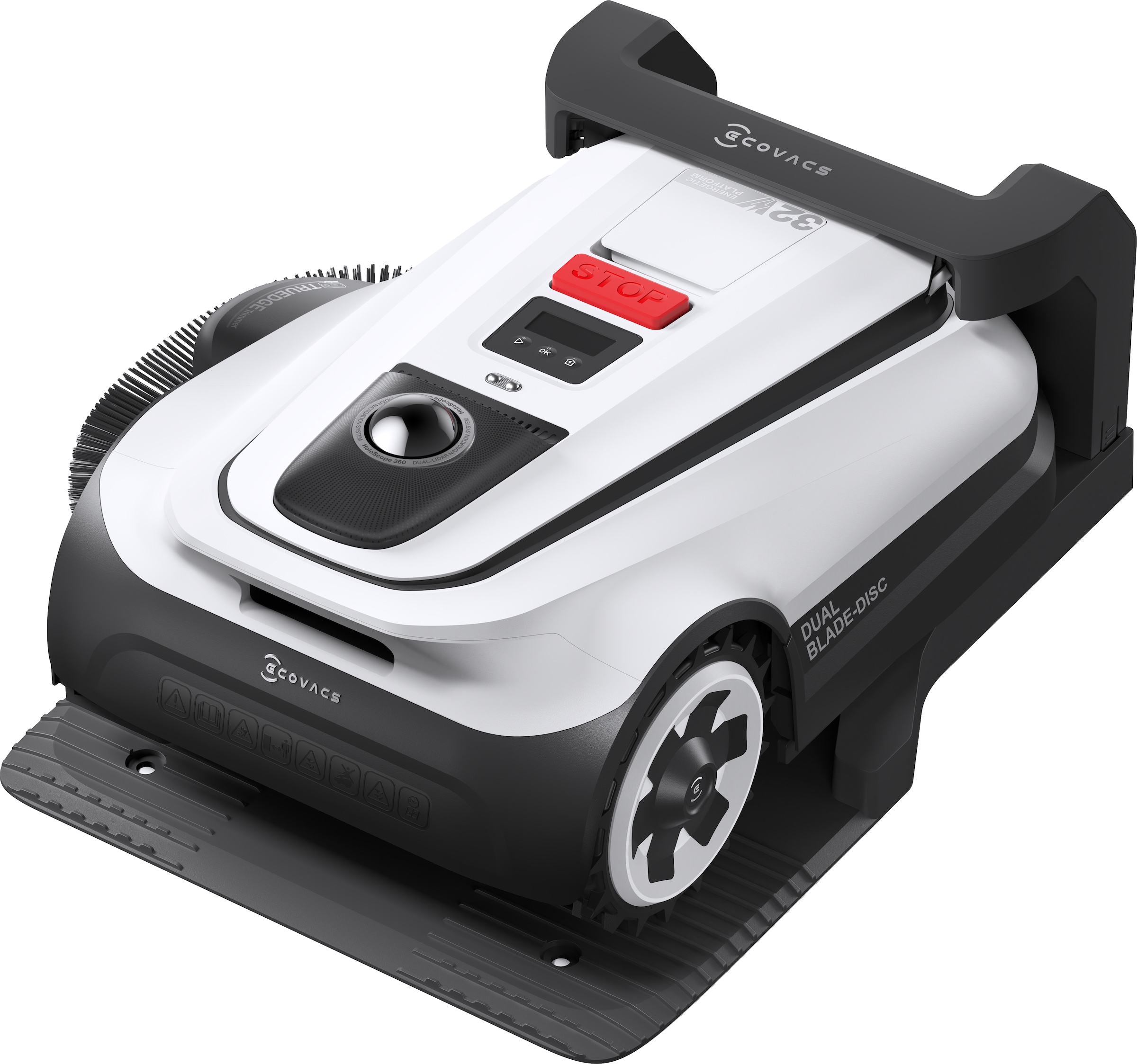 ECOVACS Rasenmähroboter »GOAT A1600 LiDAR PRO« Mäheffizienz von 400 m²/h, Trimmer (8500 rpm),   Dual-LiDAR Navigation, leistungsstarker 32-V Energieplattform