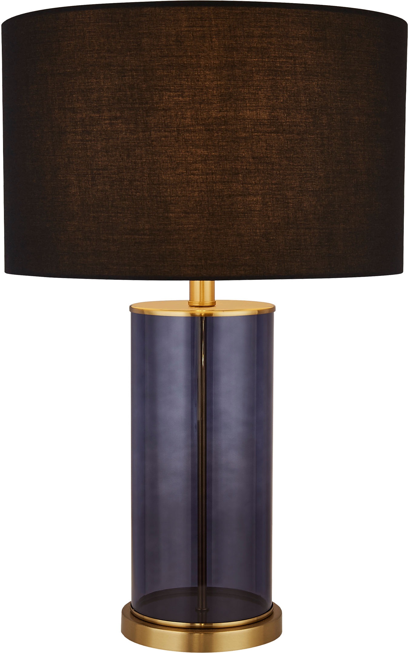 Searchlight Tischleuchte »x Liberty Table Lamp - Blue Glass with Black Shad günstig online kaufen