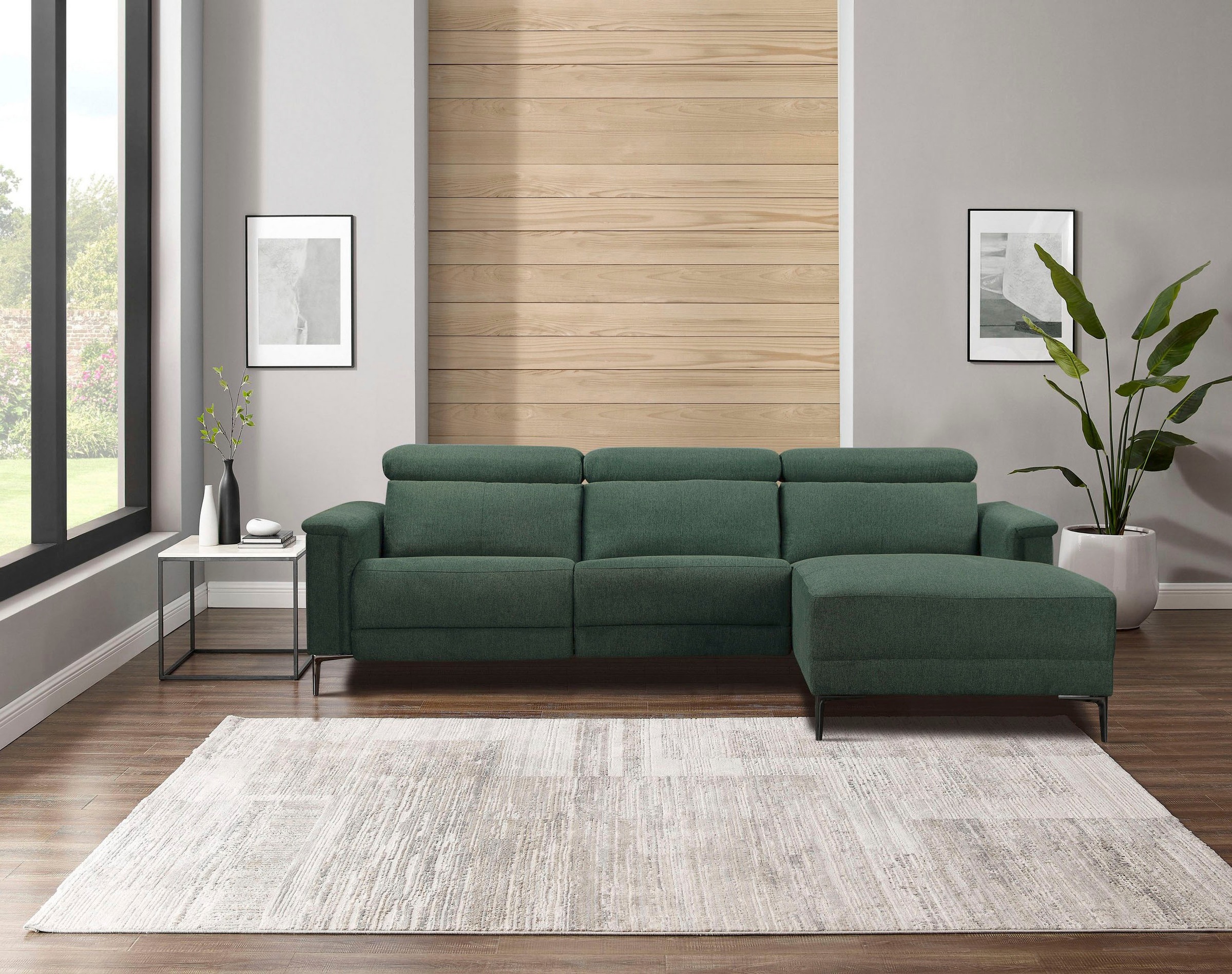 Home affaire Ecksofa »Lund, L-Form, 261cm, man. o. elektr. Relaxfunktion (m günstig online kaufen