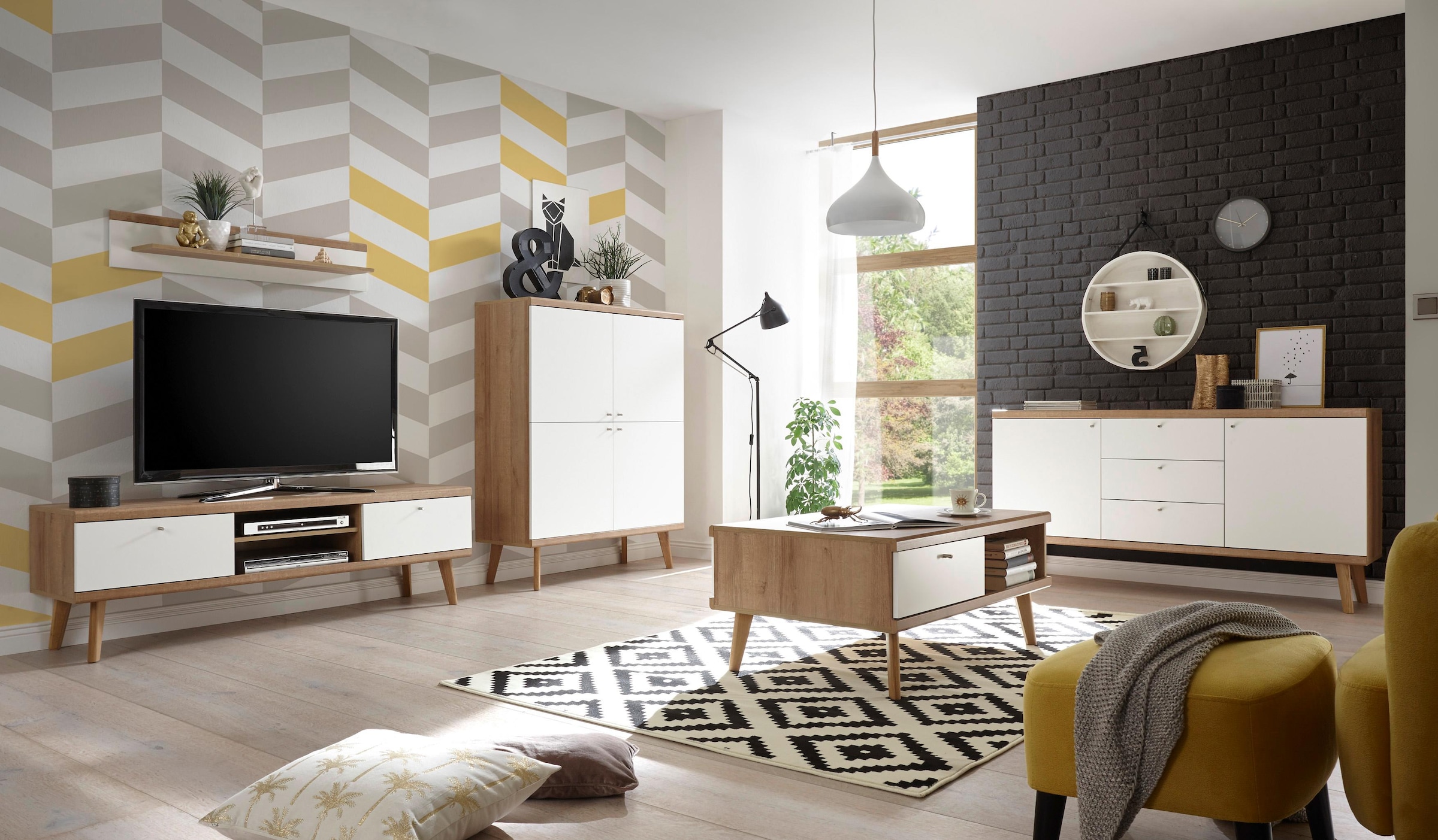 andas Sideboard »Merle«, im skandinavischen Design, Breite 160 cm